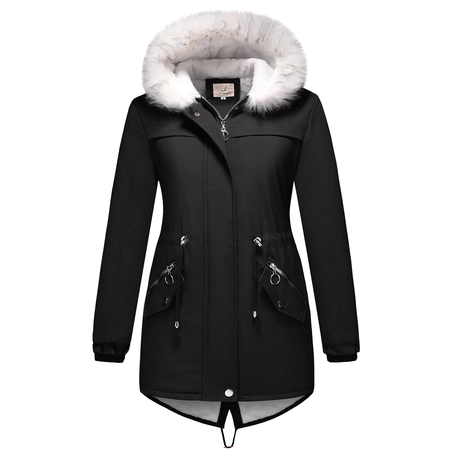 Women's Winter Coats - Warm Sherpa Fleece Long Parka with Hood | Thick Insulated Jacket for Cold Weather | Perfect for Snowy Days, Outdoor Activities & Daily Winter Wear