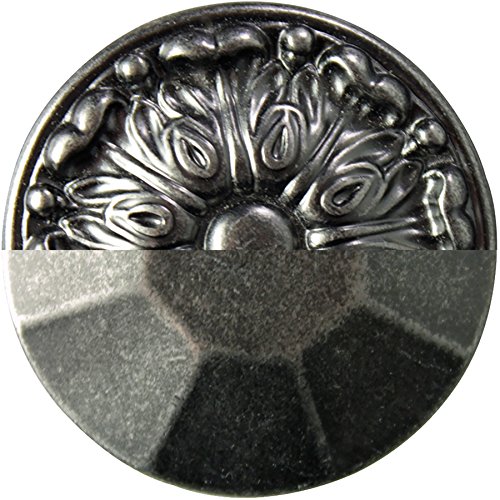 Hickory Hardware 1 Pack Solid Core Kitchen Cabinet Pulls - Luxury Black Nickel Cabinet Handles for Doors & Dresser Drawers (3 Inch Hole Center, Williamsburg Collection) - Perfect for Modern Kitchens, Bathrooms & Home Renovation Projects