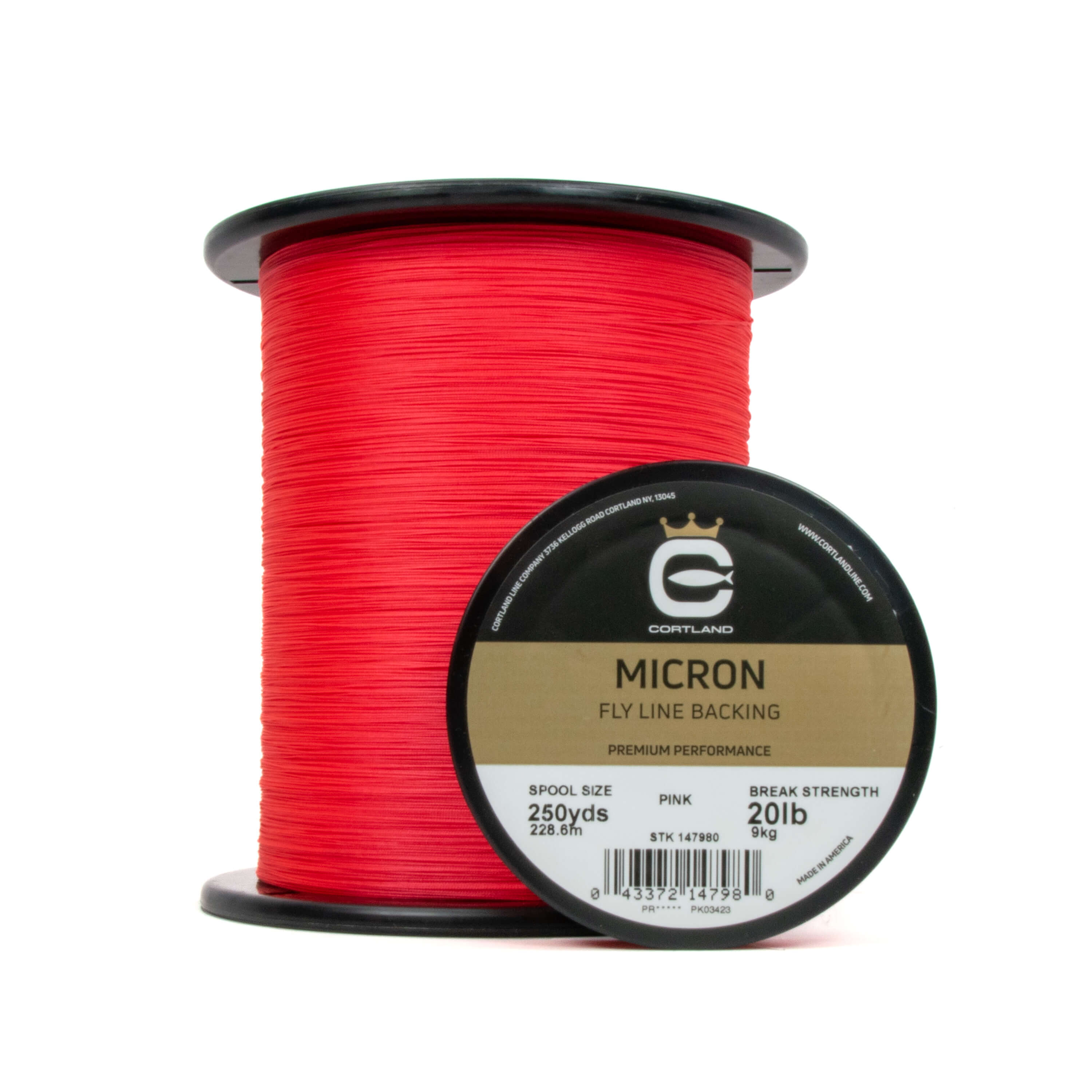 Premium Micron Fly Line Backing - Pink Fishing Line for Fly Fishing - Ideal for Freshwater & Saltwater Angling