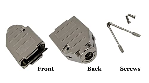 Premium DB15 Male Solder Kit - High Density Full Profile with Metal Hood (No Ear) | Perfect for Arcade Machines, Industrial Controls & Retro Gaming Setups