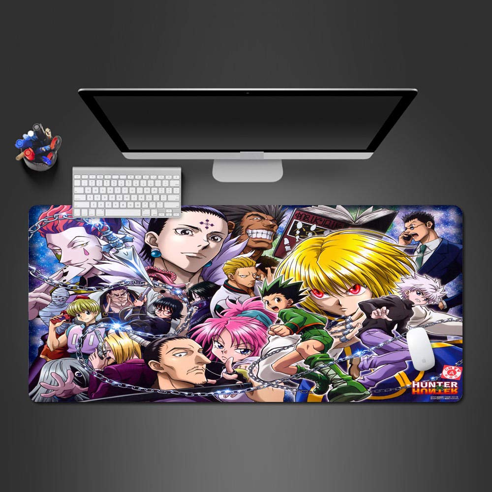 Anime Battle Samurai Gaming Mouse Pad - 800x300x3mm Large XL Mousepad with Stitched Edge for Computer, Desk, Work & Home Office | Perfect for Gamers, PC Users & Anime Fans