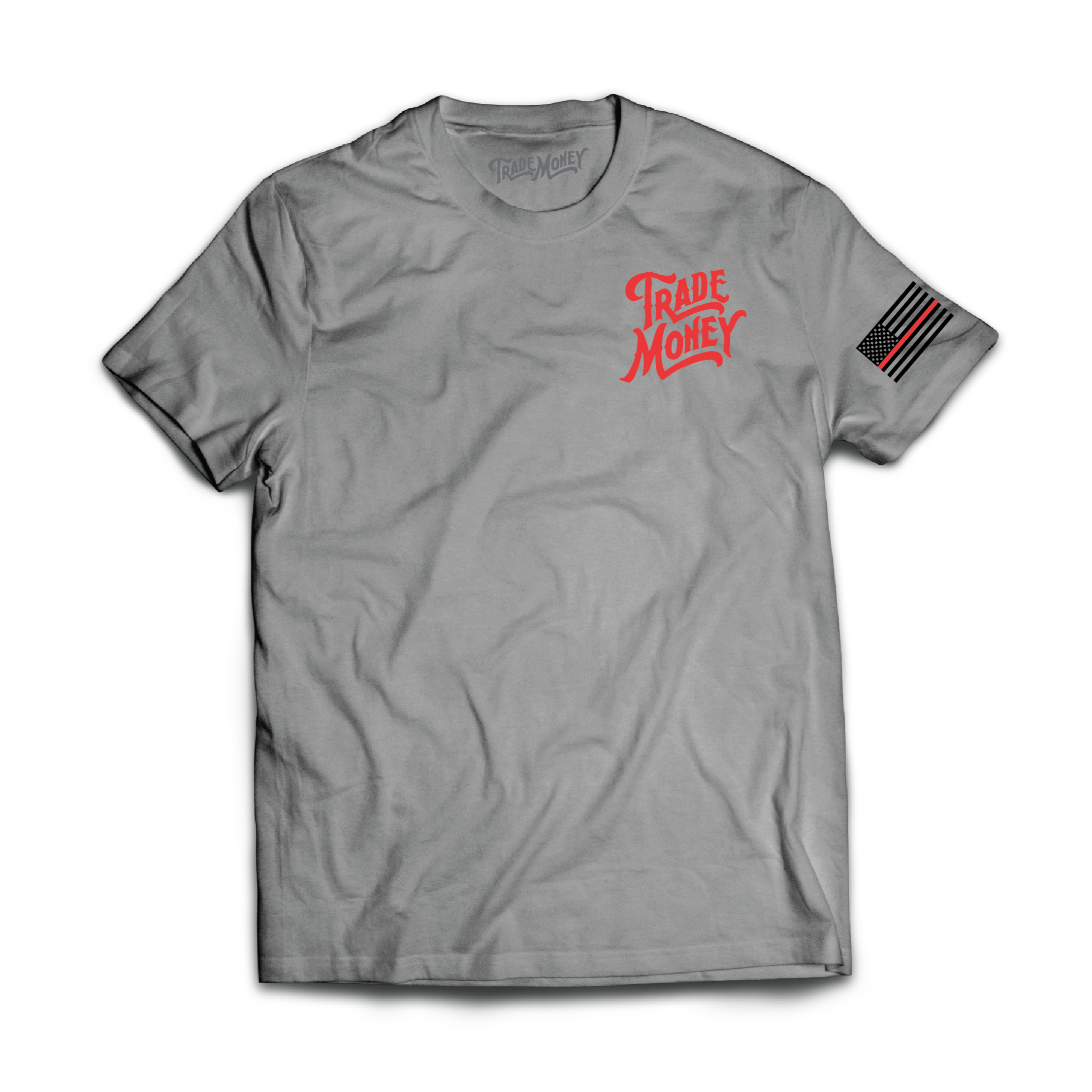 Support Your Local Firefighter T-Shirt - Grey Frost - Comfortable & Stylish Casual Wear for Everyday Use