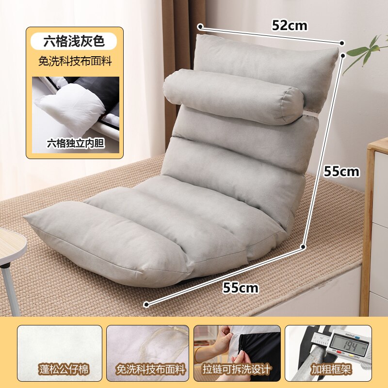 Comfortable Tatami Foldable Recliner Sofa Chair - Adjustable Backrest for Living Room, Bedroom & Outdoor Relaxation | Perfect for Lounging, Napping & Reading