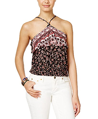 American Rag Halter Crop Top for Women - Black Sleeveless Summer Fashion Top | Perfect for Beach, Music Festivals & Casual Outings