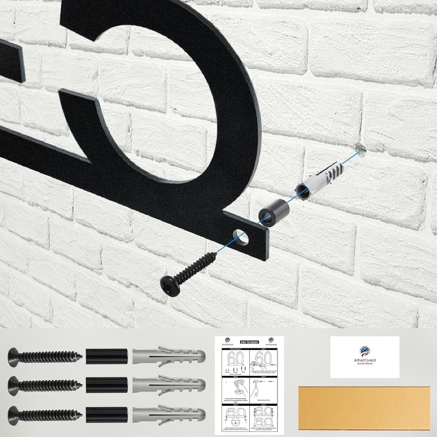 Custom Metal House Numbers - Personalized Outdoor Address Plaques & Street Name Signs - Handmade Durable Address Plates for Home, Office & Business Exteriors - Perfect for Mail Delivery, Emergency Services & Curb Appeal