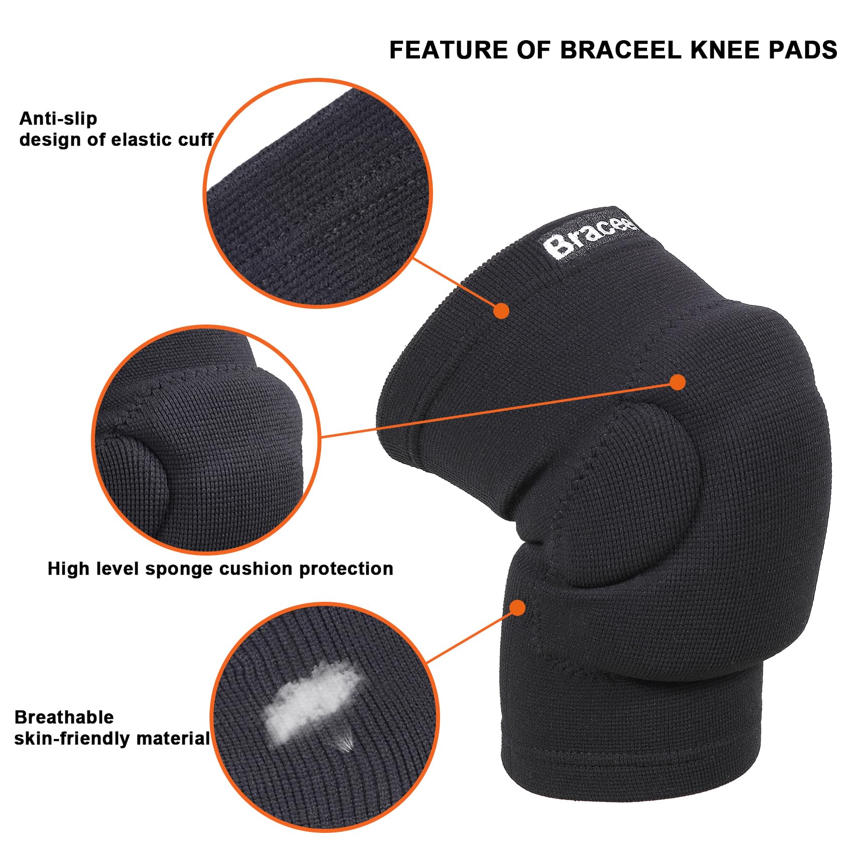 Best Volleyball Knee Pads for Women & Men - Professional Knee Protection Gear for Youth, Girls & Boys - Perfect for Indoor & Outdoor Volleyball Games, Training & Sports