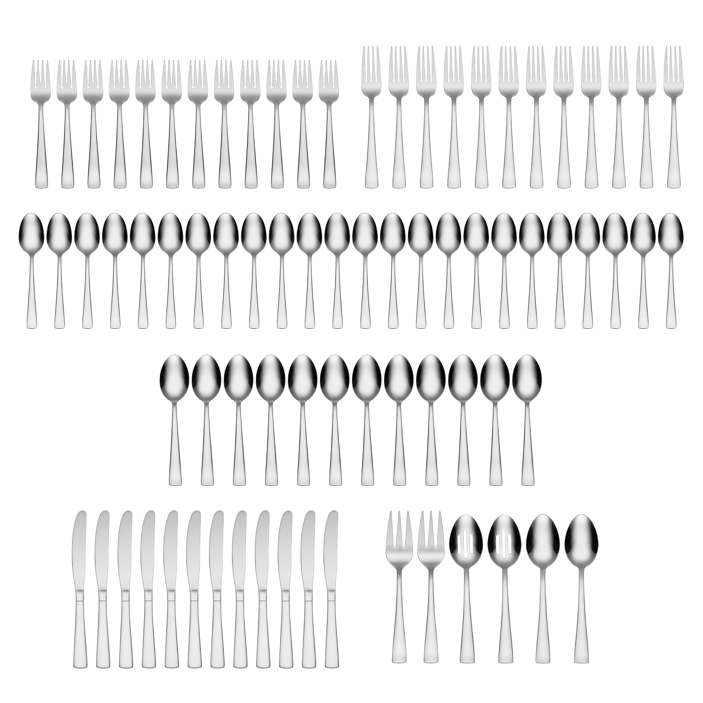 Avery 78-Piece Stainless Steel Flatware Set - Premium Silverware for 12 Place Settings - Perfect for Dinner Parties, Weddings & Everyday Dining