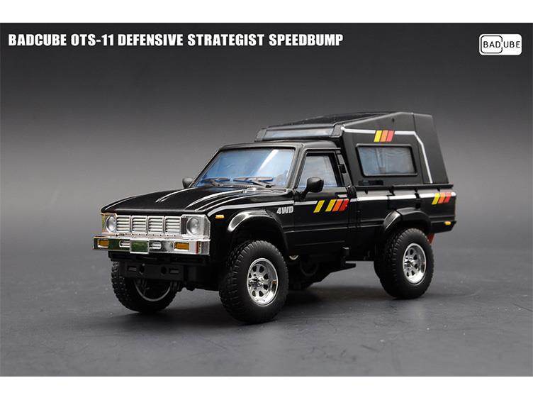Badcube OTS 11 Defensive Strategist Speedbump Action Figure - Transformers-Style Collectible Robot Toy for Display & Battle Scenes
