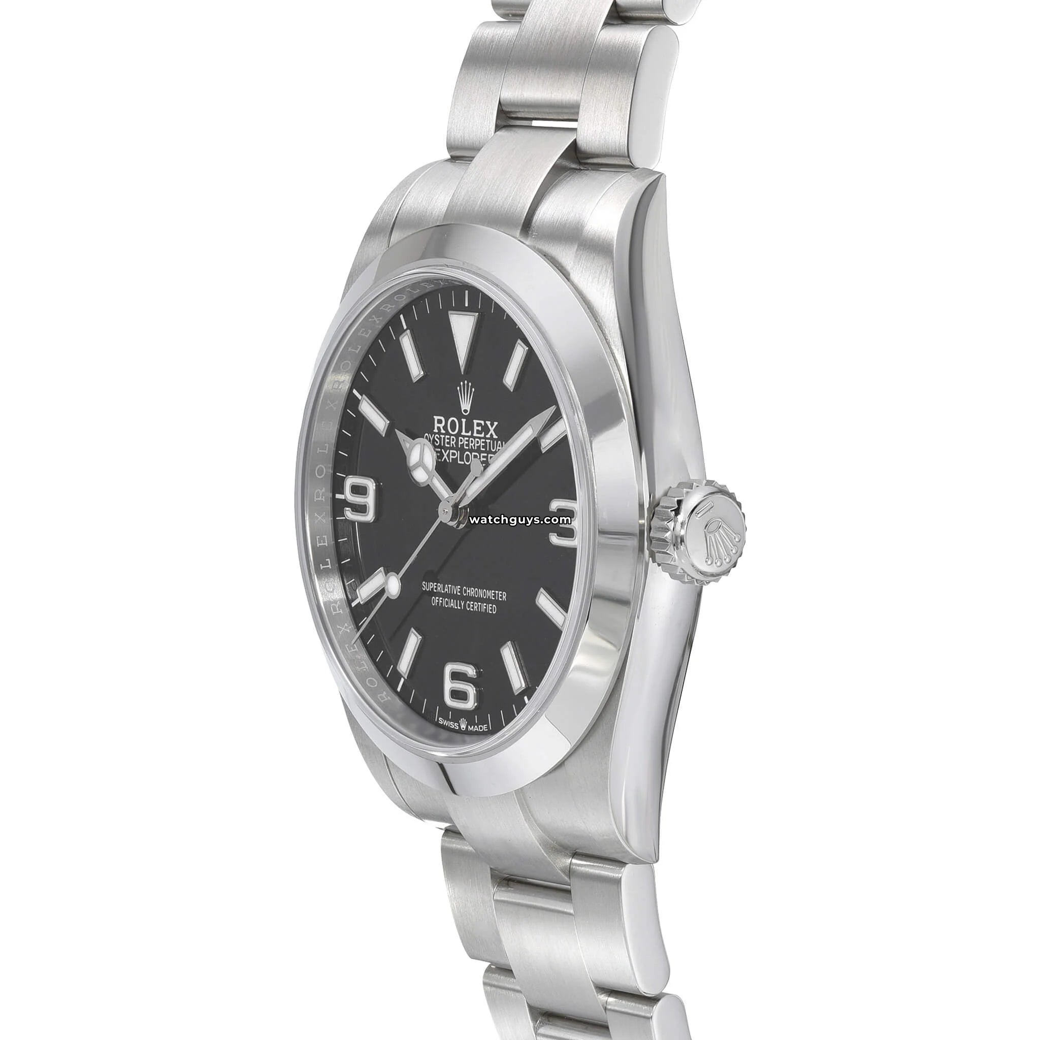 Rolex Explorer 224270 Men's Watch - 40mm Black Dial, Oyster Steel Bracelet - Luxury Timepiece for Business, Travel & Outdoor Adventures