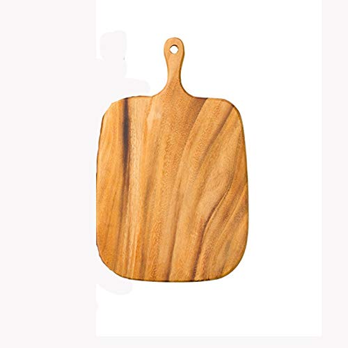 Premium Beech & Walnut Wood Cutting Board - Durable Non-Slip Hangable Chopping Block for Pizza, Bread, Fruits & Vegetables | Perfect Kitchen Accessory for Home Chefs & Food Prep