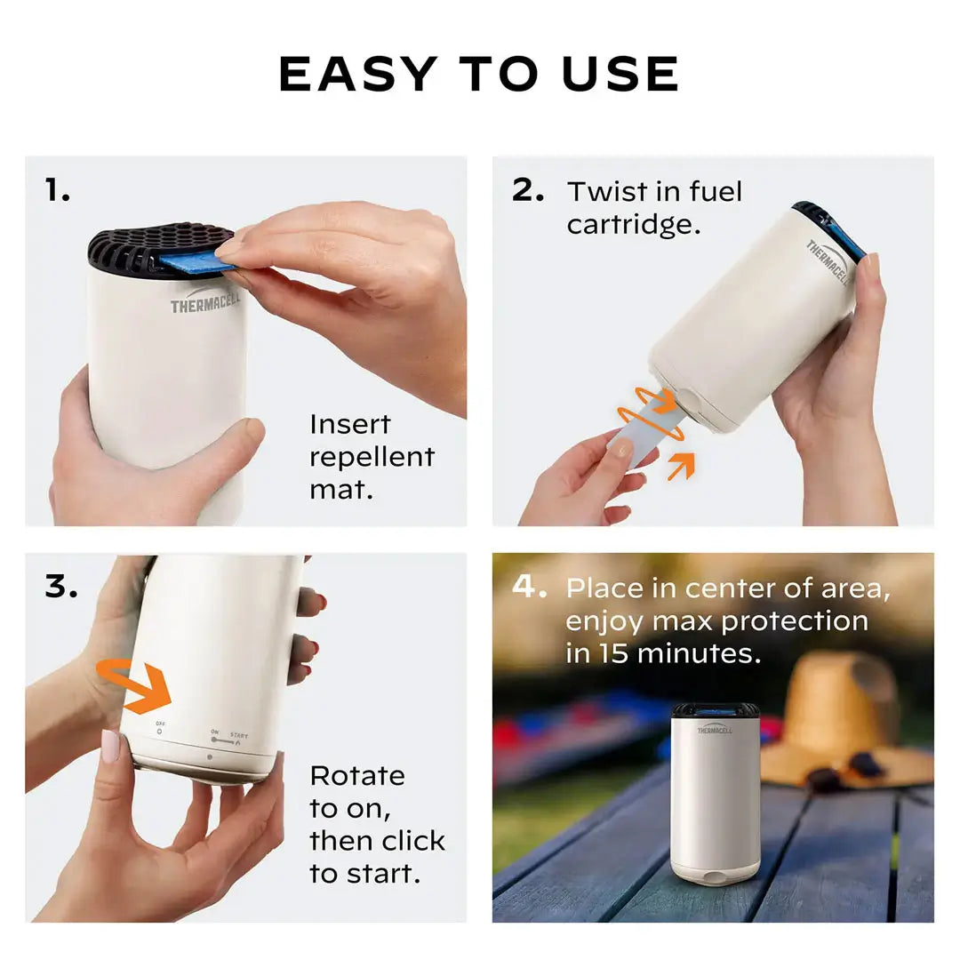 Thermacell Patio Shield Mosquito Repeller - Portable Outdoor Bug Repellent Device for Patio, Garden, Camping & Backyard - EPA Approved Insect Protection