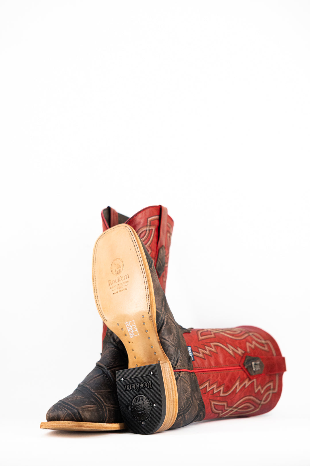 Renegade Alligator Square Toe Cowboy Boots for Men - Genuine Leather Western Boots with Rugged Sole - Perfect for Rodeo, Country Dancing & Outdoor Adventures