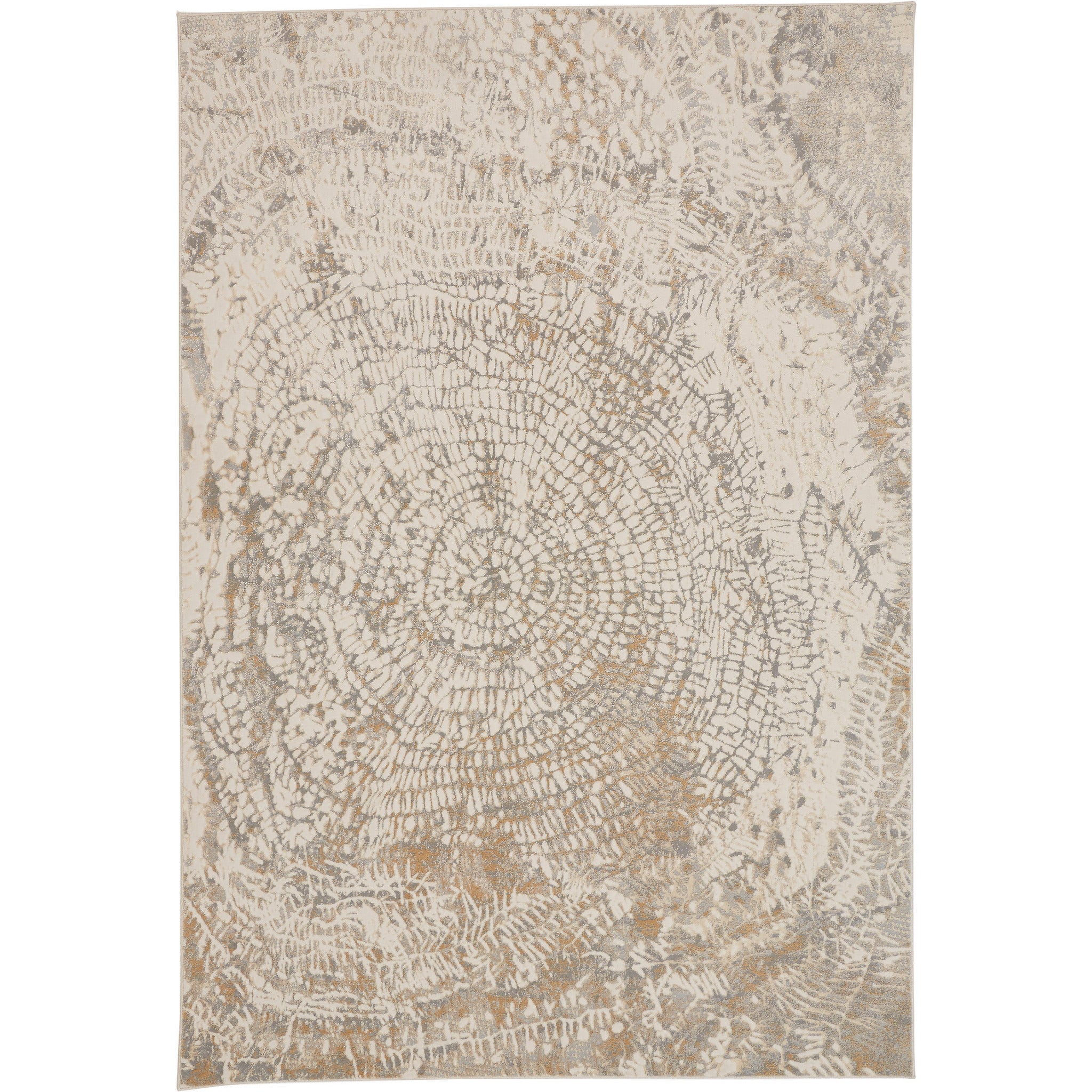 Parker Silver Ivory Rug – Elegant Handmade Area Rug for Living Room, Bedroom, and Dining Room Decor