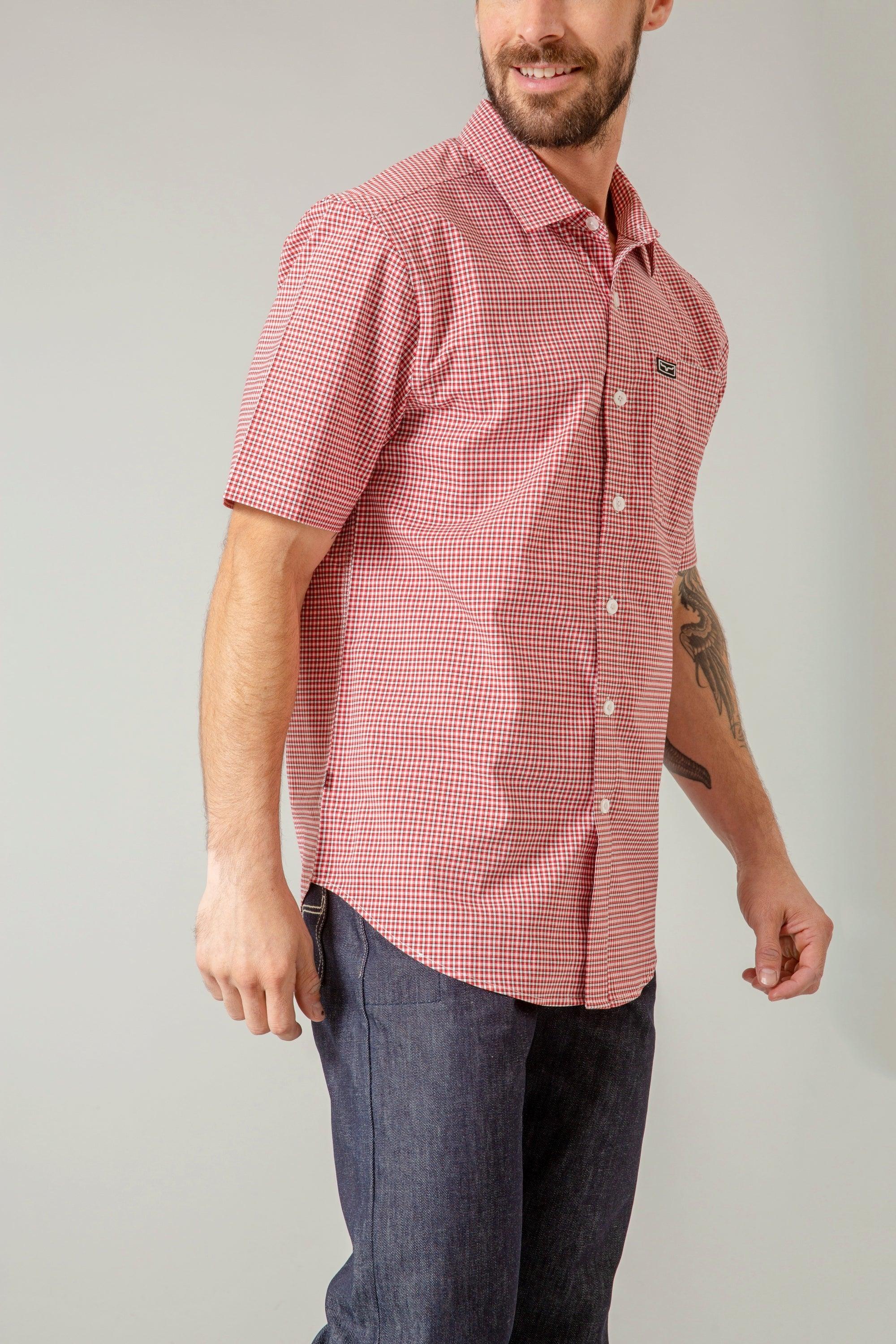 Chute Mini Check Dress Shirt for Men - Stylish Casual & Formal Button Down Shirt - Perfect for Office, Business Meetings & Special Occasions