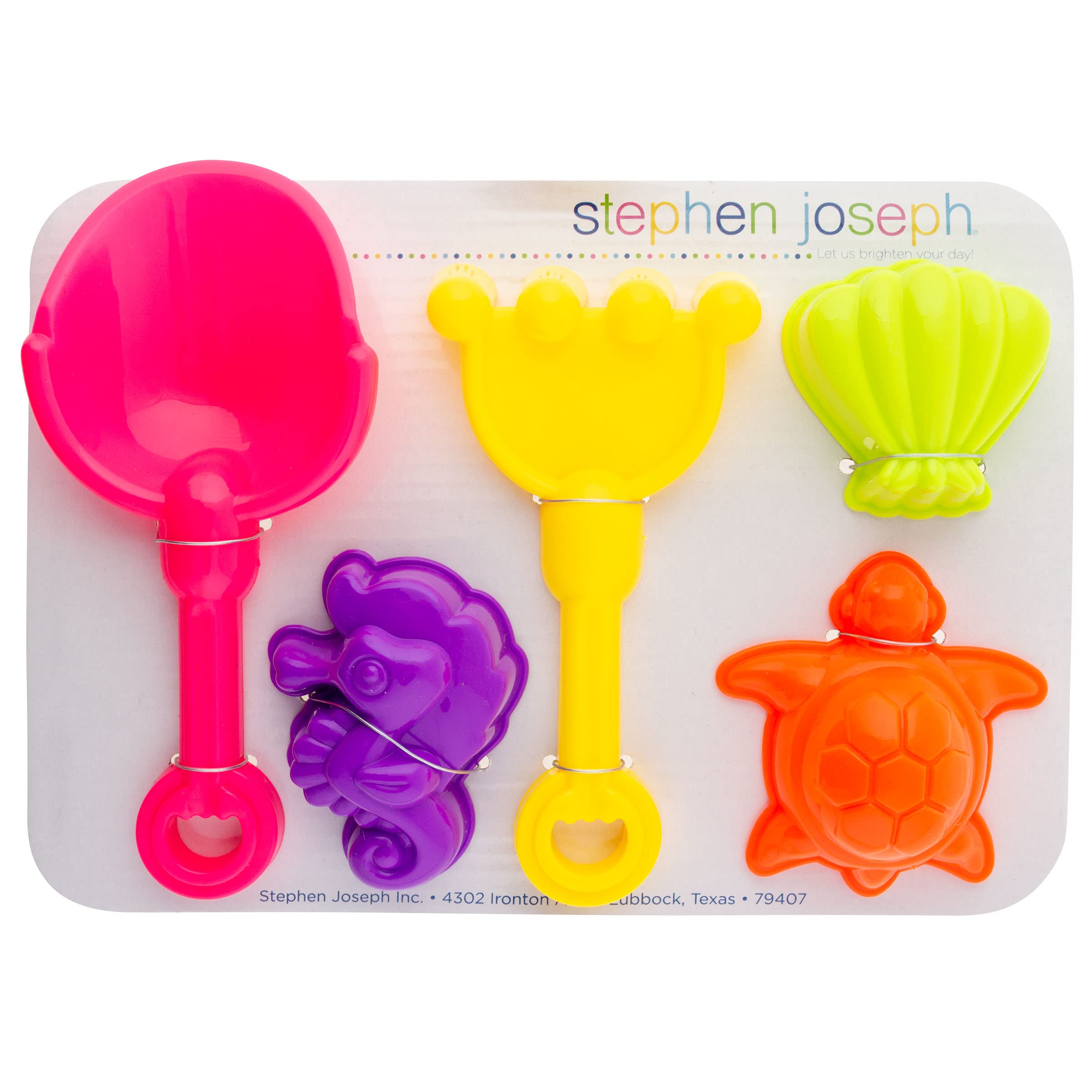 Stephen Joseph Beach Tote with Sand Toys - 6-Piece Toddler & Kids Beach Play Set | Waterproof Sand Toy Organizer Bag | Perfect for Beach Trips, Pool Parties & Summer Vacations | Llama Design