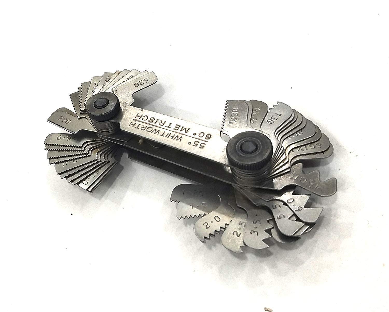 British Whitworth BSW & Metric Screw Thread Gauge - 51 Blades for Precise Pitch Measurement | Ideal for Engineers, Mechanics, and DIY Projects