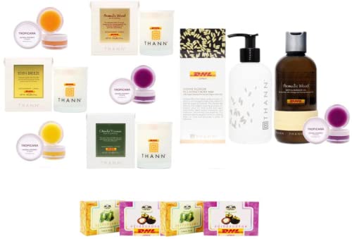 Premium THANN Aromatic Wood & Jasmine Blossom Body Milk Set (I-6232) with Oriental Essence | DHL Express Shipping | Free Tomato Facial Mask Included | Luxury Skincare Gift for Spa & Home Relaxation