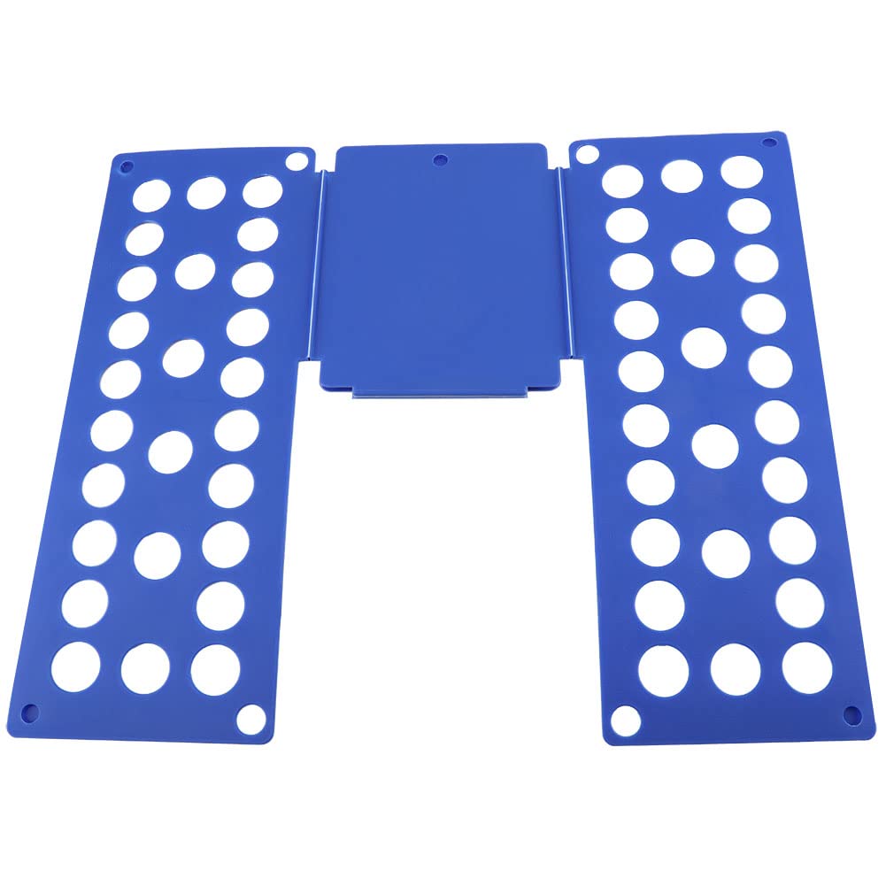 Zerodis Quick Adjustable Kids Clothes Folding Board - Organizer for T-Shirts, Pants & Laundry (Blue) | Perfect for Nursery, Daycare & Travel Packing
