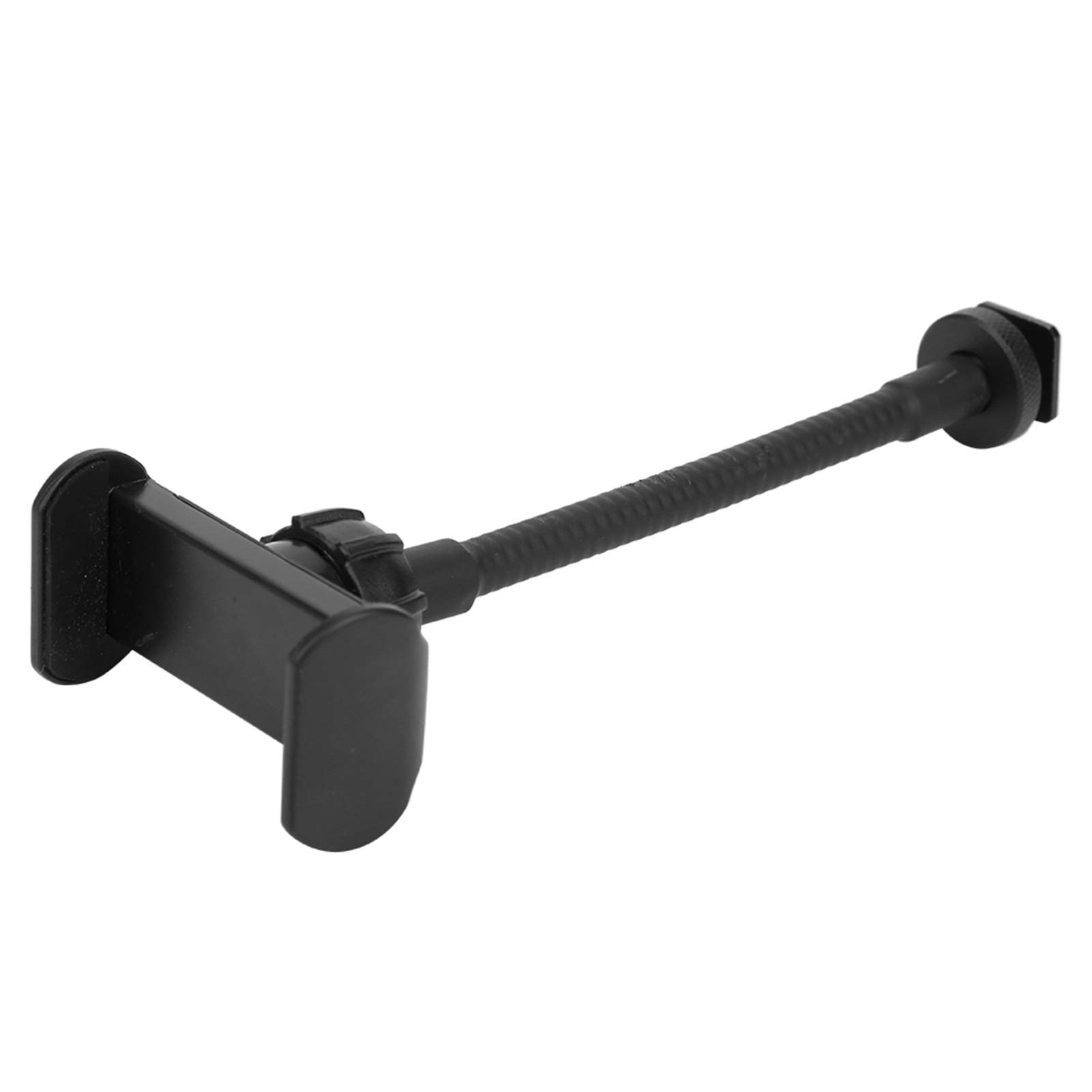 Black Aluminum Ring Light Phone Holder - Portable for Live Streaming & Video Calls