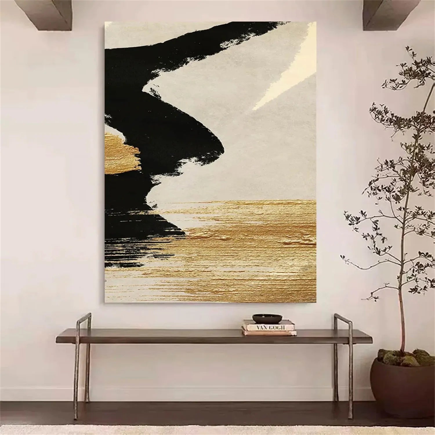 Abstract Painting #AB 235 - Modern Canvas Wall Art for Home & Office Decor - Perfect for Living Room, Bedroom, or Workspace
