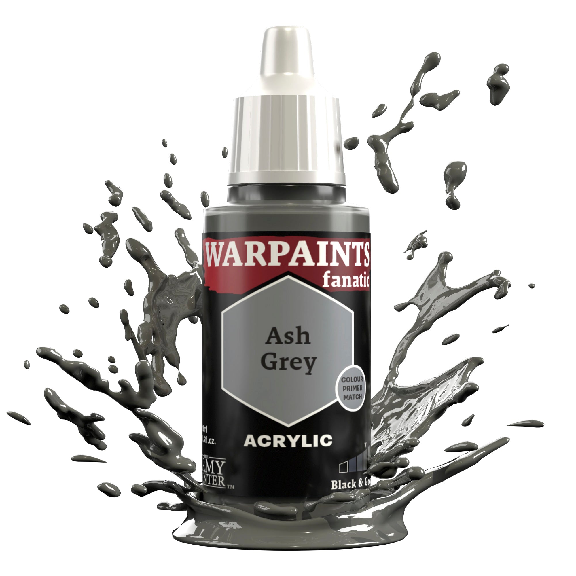 Warpaints Fanatic: Ash Grey - Professional Waterproof Face Paint for Cosplay, Halloween & Theater Makeup - Perfect for Costume Parties & Special Effects