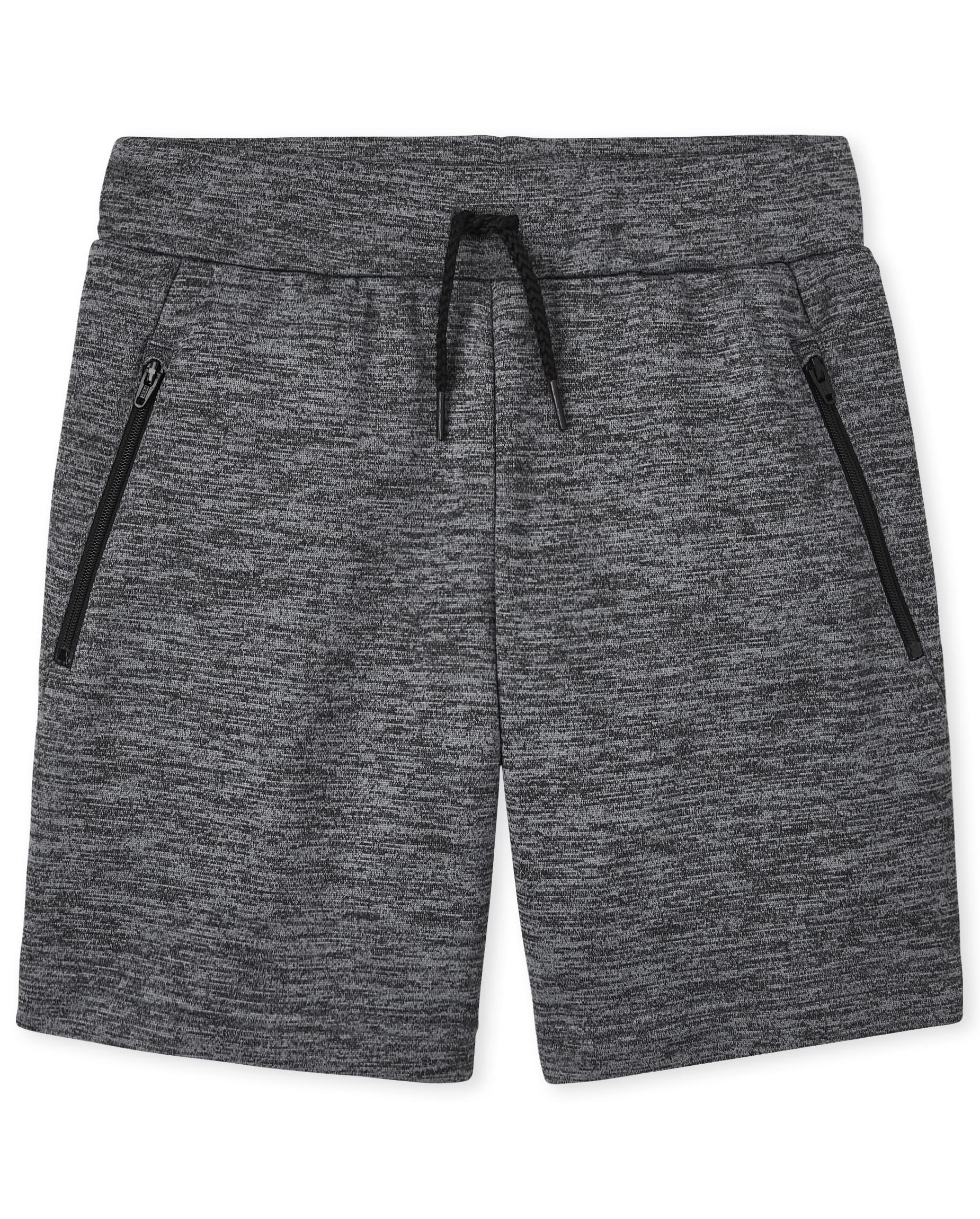 The Children's Place Boys' Marled French Terry Shorts - Comfortable Cotton Blend Shorts for Active Play, Summer Outfits & Casual Wear