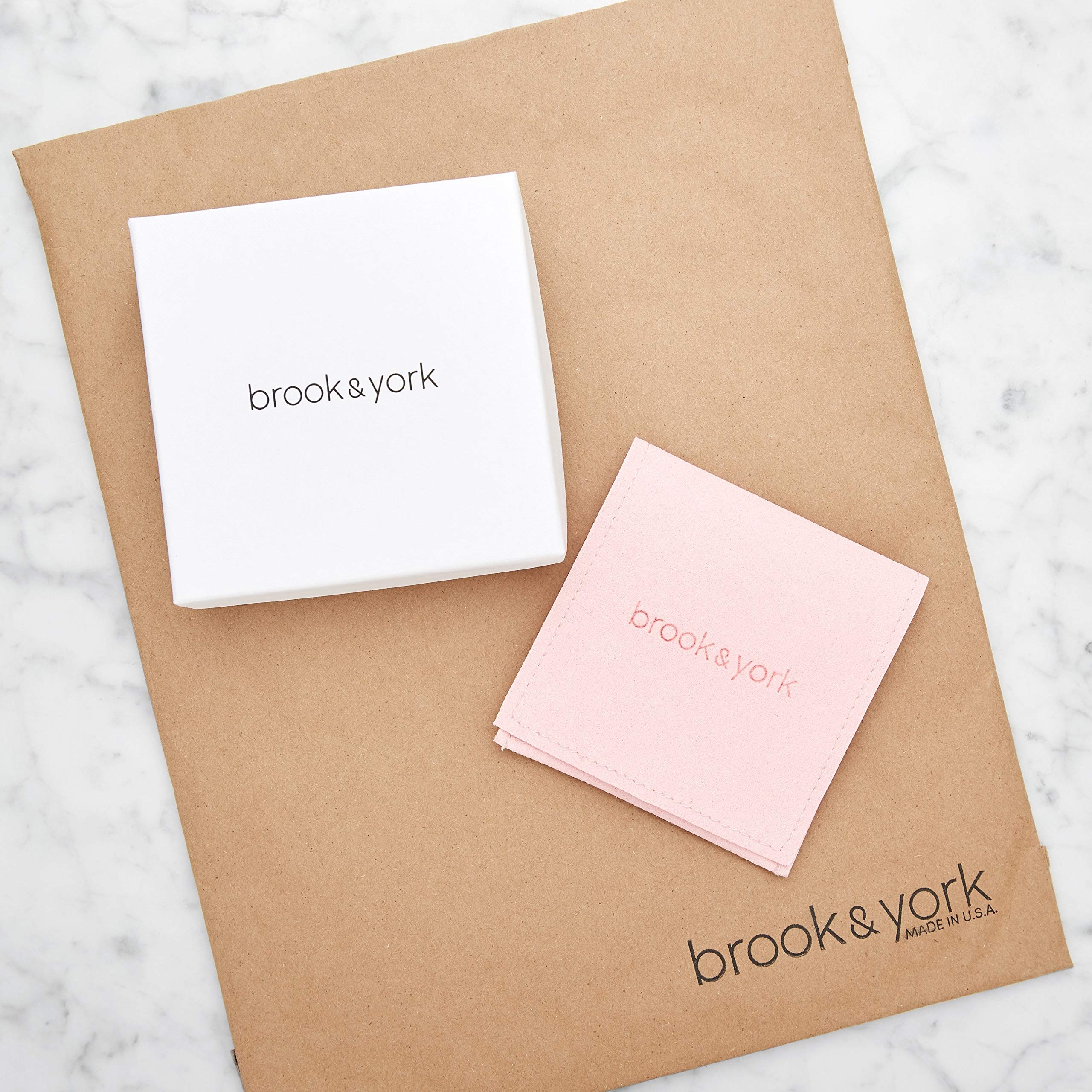 Brook & York Custom Nameplate Necklace - Personalized Name Necklace with 16