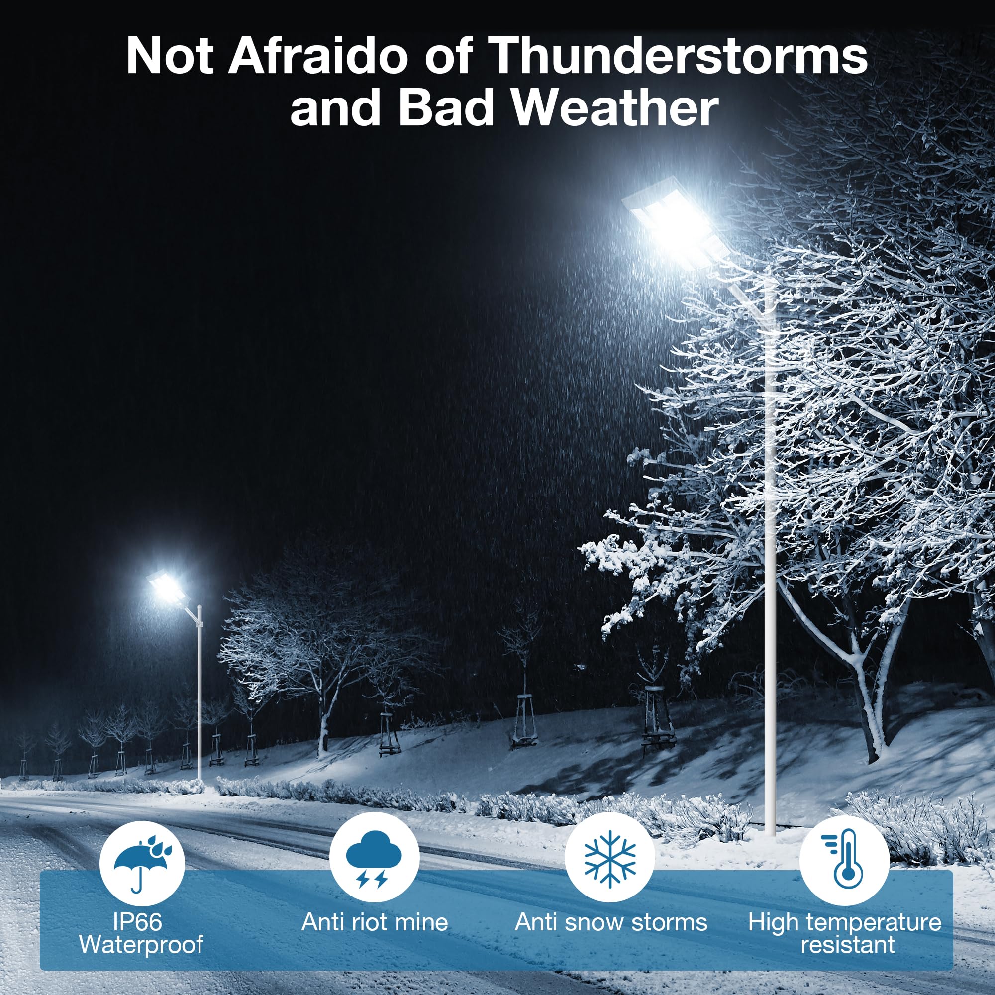 8000W Solar Street Lights Outdoor Waterproof with Motion Sensor - Commercial Solar Parking Lot Lights, Dusk to Dawn LED Street Light for Yard, Garden, Pathway & Driveway | Energy-Efficient Solar Powered Outdoor Lighting for Security & Safety