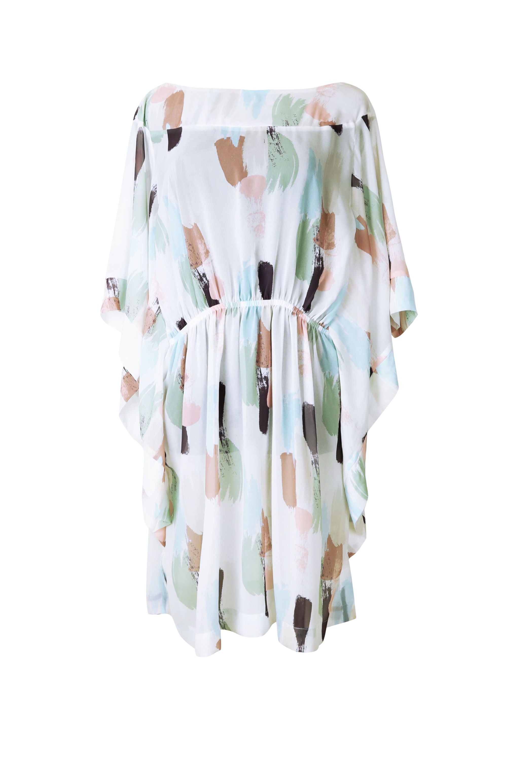 Faro Low Back Kaftan Dress for Women - Flowy Boho Maxi Dress with Side Slits - Perfect for Beach, Vacation & Summer Outfits