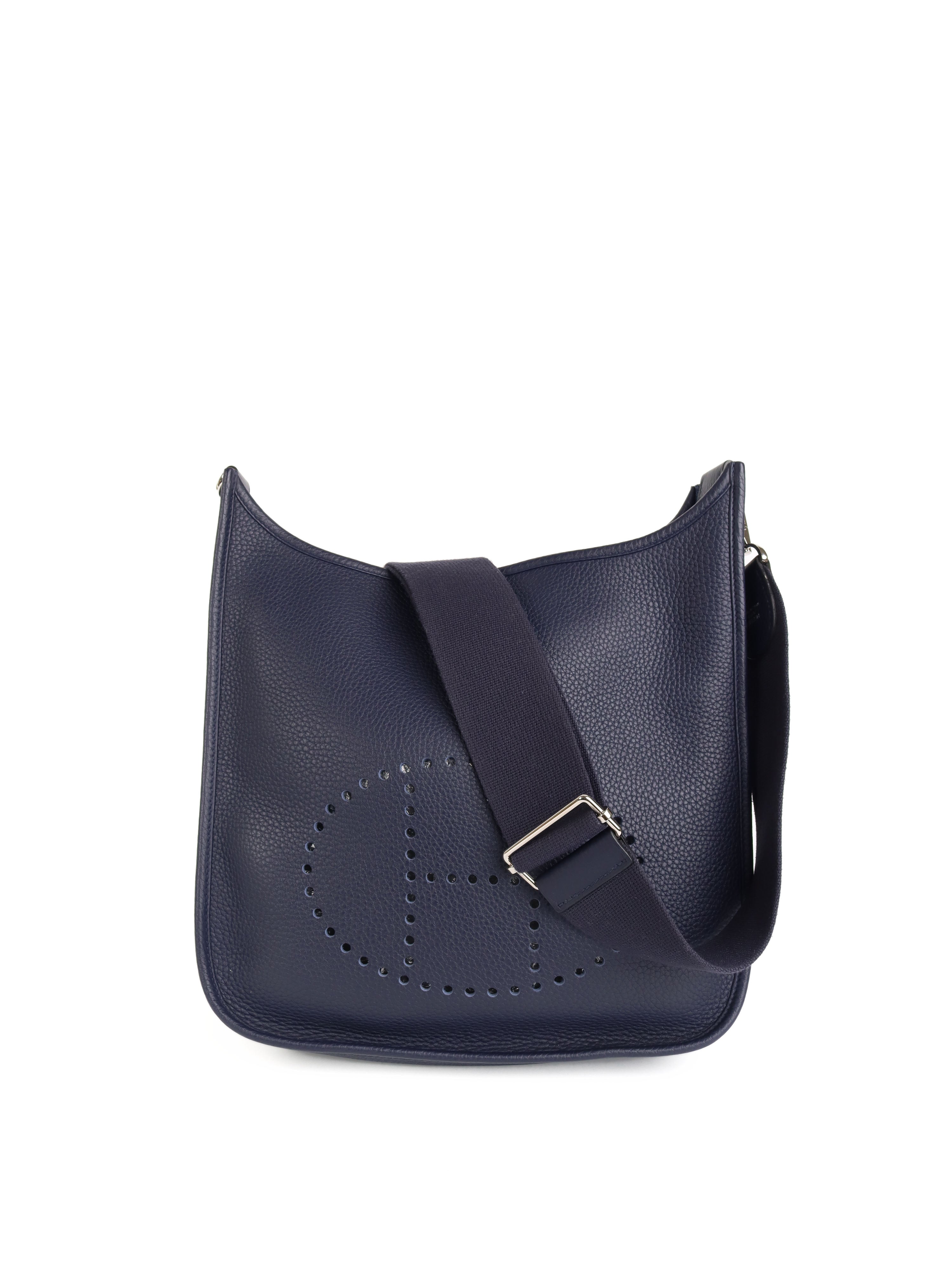 Hermes Evelyne 29 Bag in Bleu Nuit 2Z - Luxury Crossbody Shoulder Bag for Women | Perfect for Everyday Use, Travel & Casual Outings