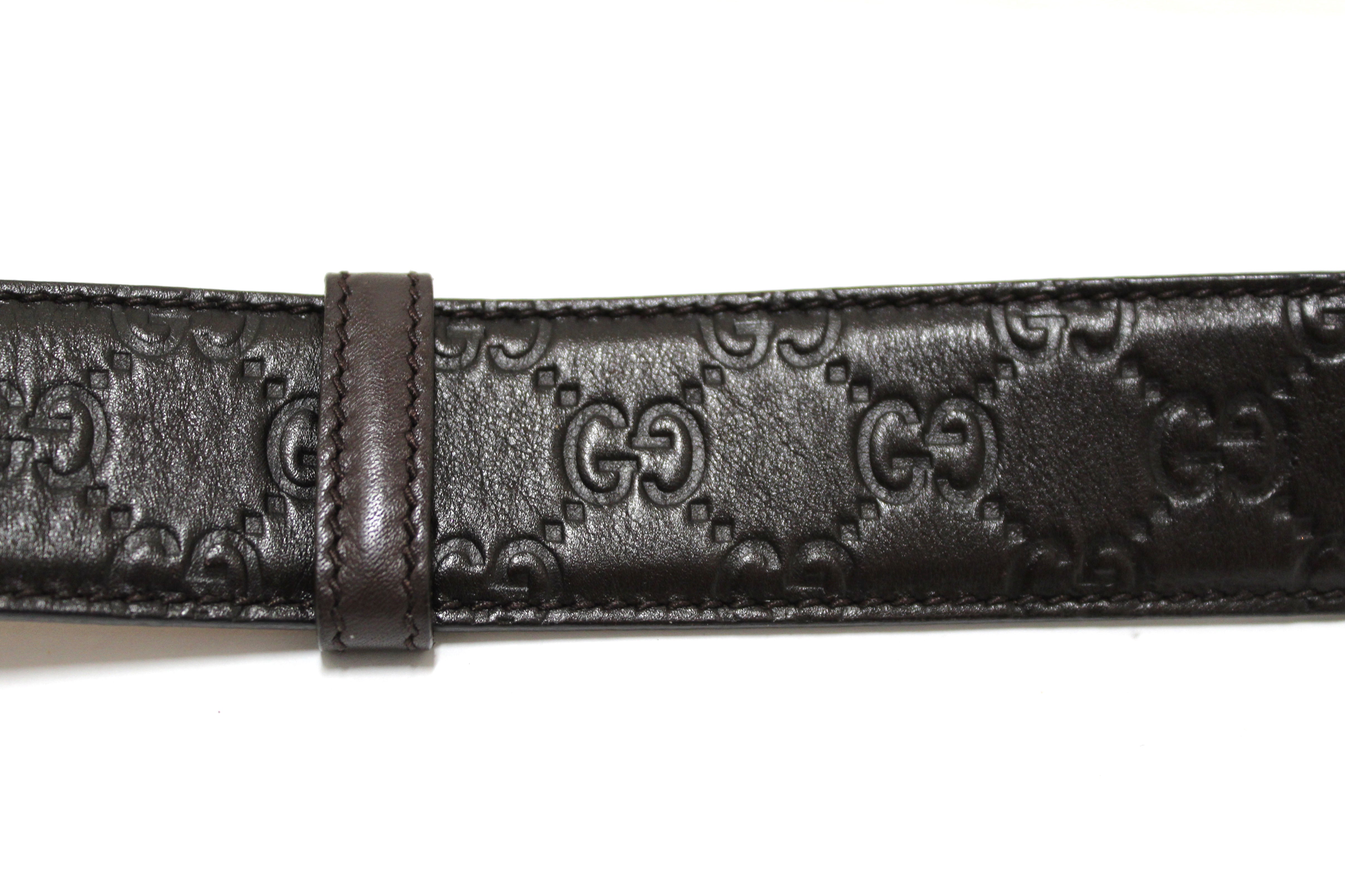 Authentic Gucci Black Leather Belt with Gold GG Buckle - Size 38 for Men | Luxury Designer Accessory for Formal & Casual Outfits