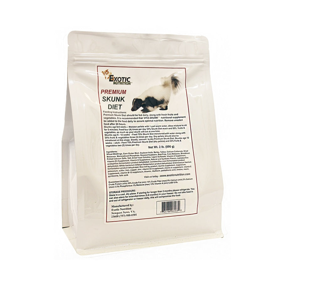 Premium Skunk Diet - 5 lb High Protein Skunk Food for Pet Skunks | Natural Nutrition for Healthy Growth & Energy | Ideal for Daily Feeding & Outdoor Adventures
