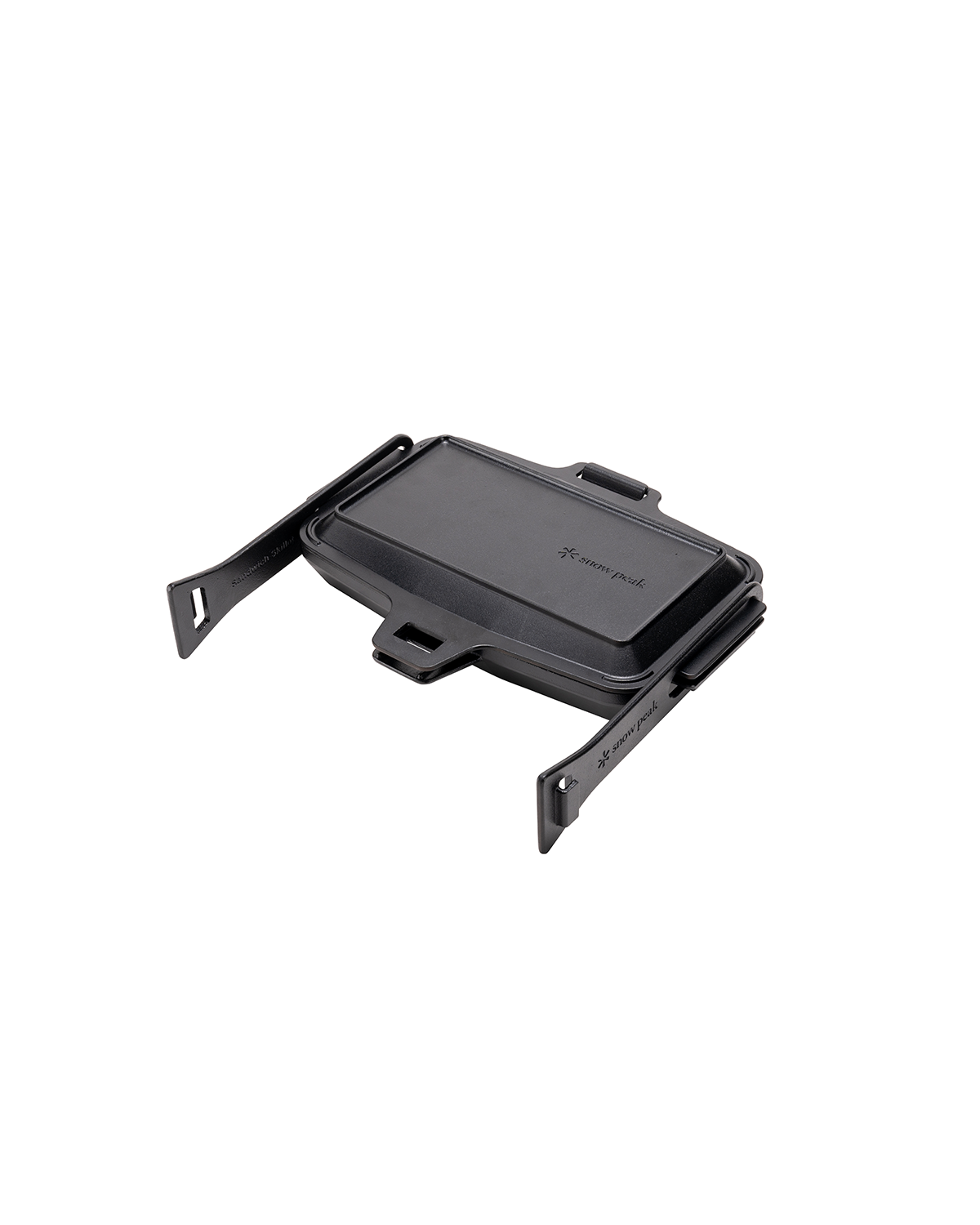 Premium Cast Iron Sandwich Press & Grill Pan - Perfect for Paninis, Grilled Cheese, and Breakfast Sandwiches at Home or Camping