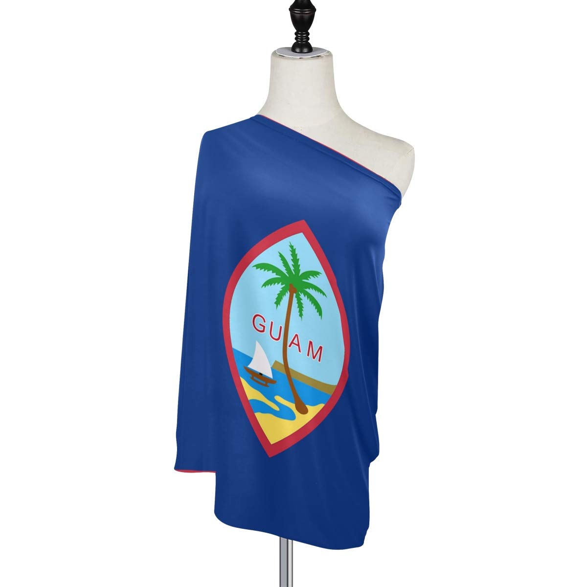 Guam Flag Nursing Cover - Breastfeeding Scarf & Baby Car Seat Canopy - Multi-Purpose Infant Stroller Cover for Girls and Boys - Perfect for Nursing, Shopping, and Outdoor Activities