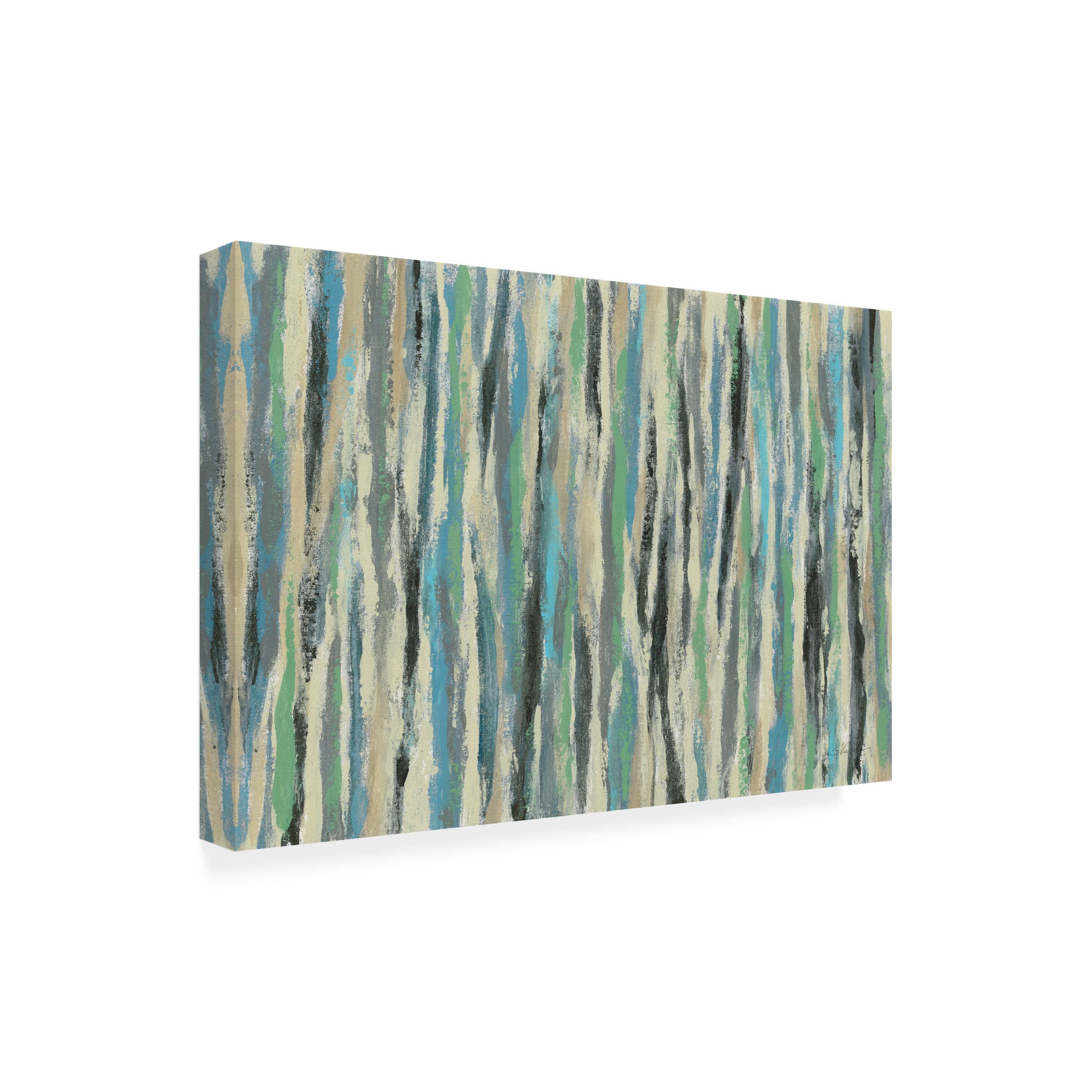 Silvia Vassileva 'Stream' Canvas Art Print - Modern Abstract Wall Decor for Living Room, Bedroom & Office | Trademark Fine Art Collection