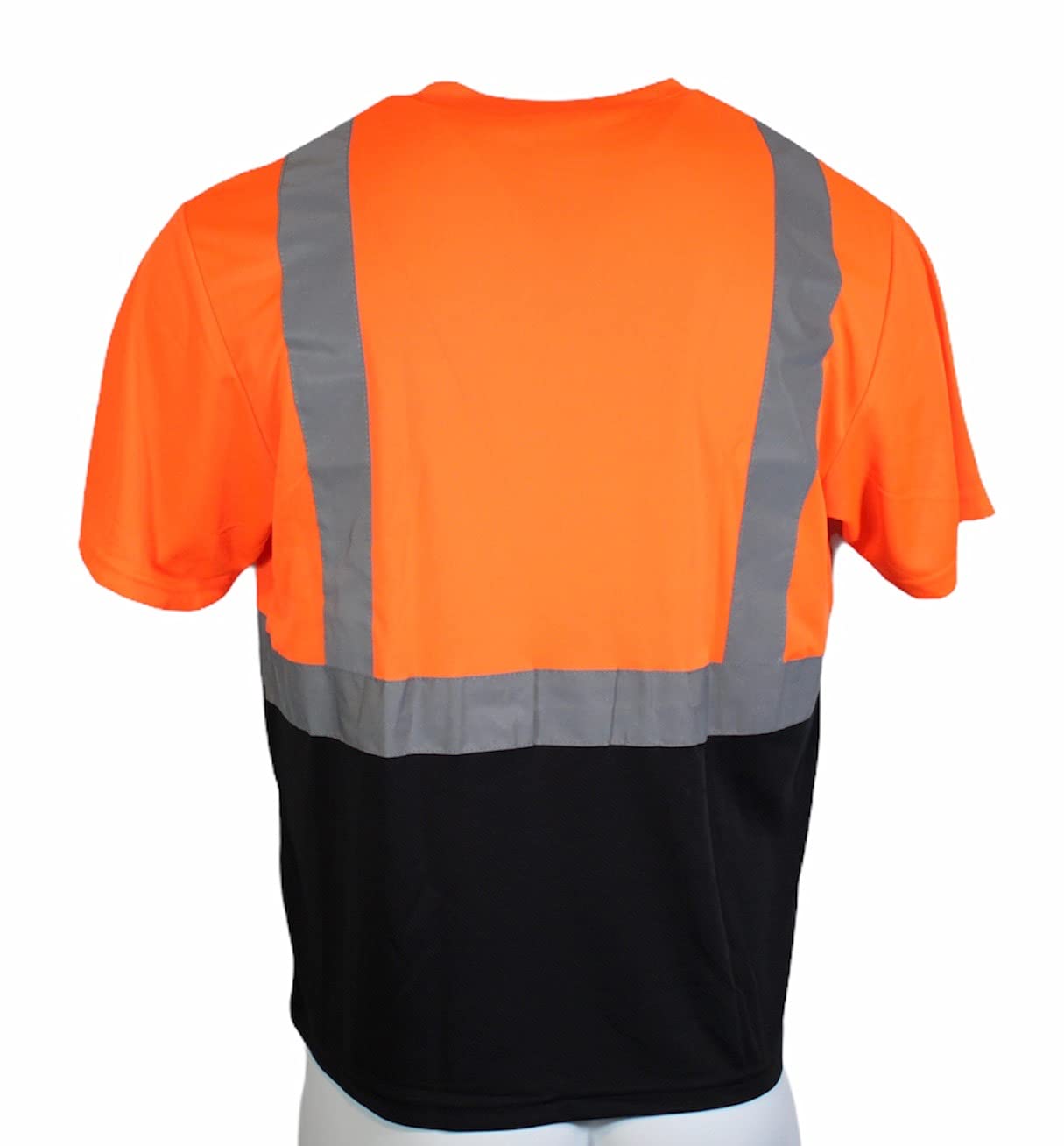 ANSI Hi-Vis Safety T-Shirt - Class 2 Reflective Yellow/Orange - Road Work & Construction
