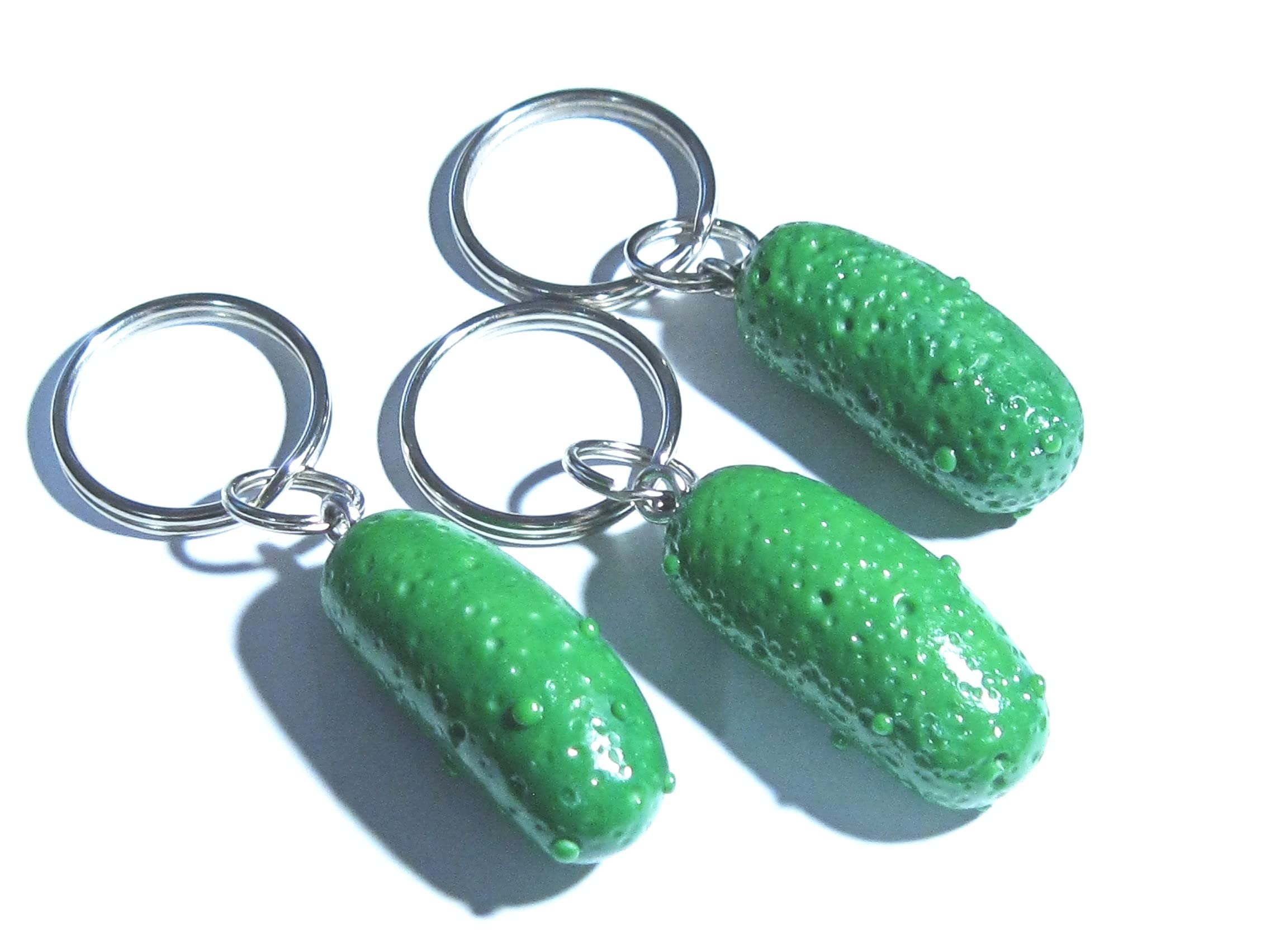 Mini Pickle Keychain - Cute Tiny Food Jewelry Accessory for Backpacks, Gifts & Kawaii Fashion