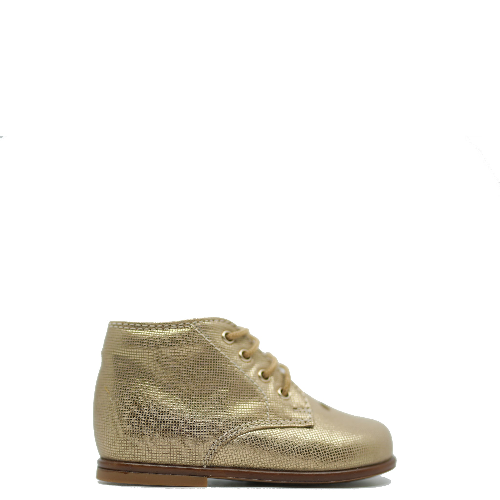 Beberlis Gold Leather Baby Booties - Soft & Comfortable First Walkers for Infants & Toddlers - Perfect for Special Occasions, Photo Shoots & Everyday Wear