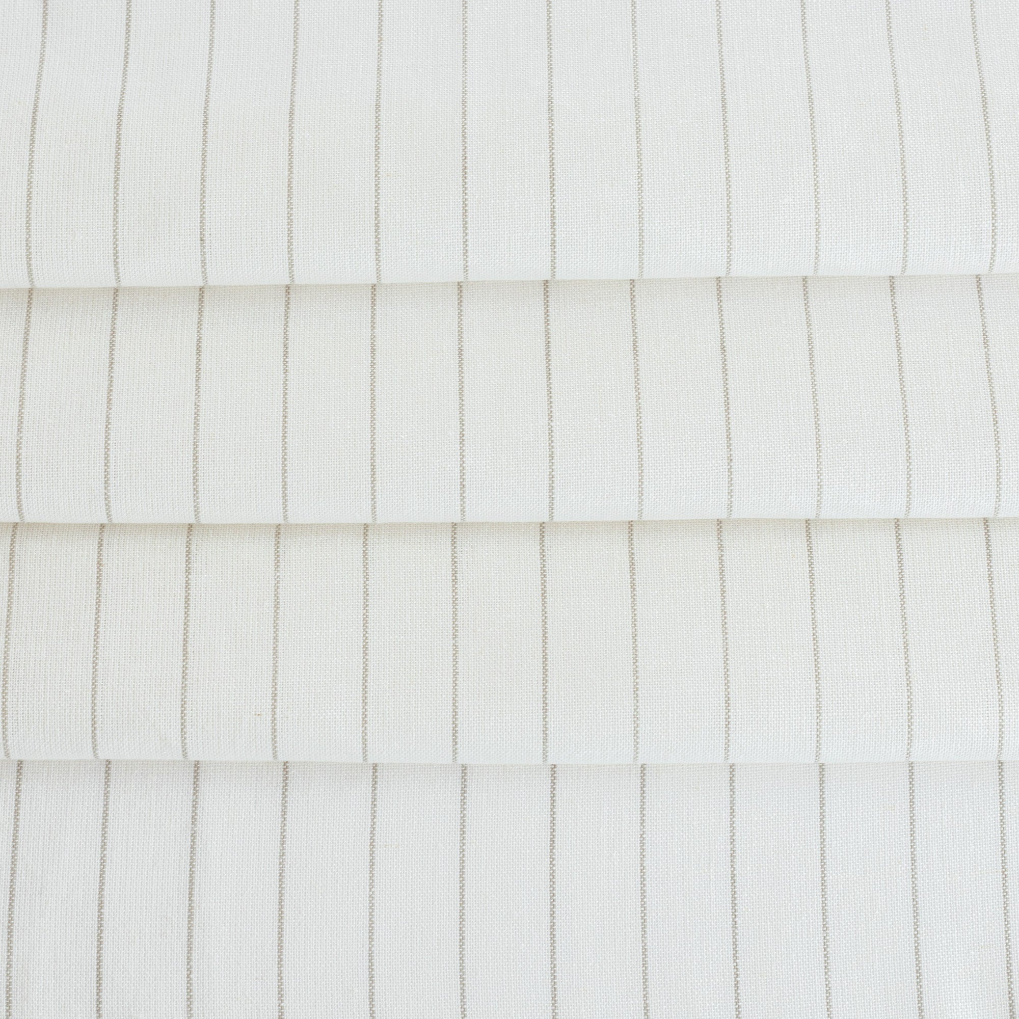 Montauk Pinstripe Sheer Fabric - Natural Cotton Blend for Curtains, Drapes & Home Decor - Lightweight & Breathable Window Treatment Material