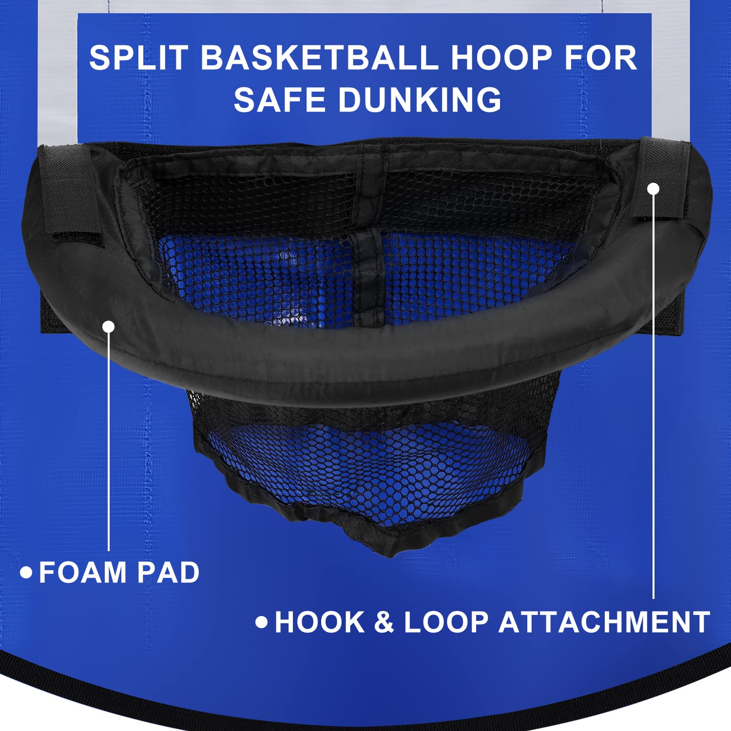 Trampoline Basketball Hoop with Mini Balls for Indoor/Outdoor Fun