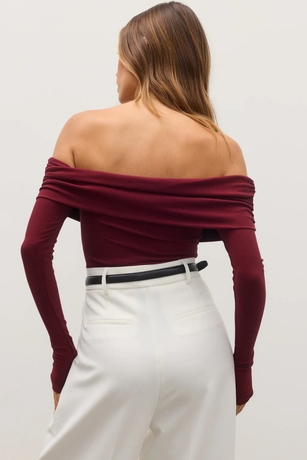 ALESSANDRA Women's Wine Red Blouse - Elegant Casual Tops for Work, Party & Date Night Outfits | Perfect for Office, Dinner & Special Occasions