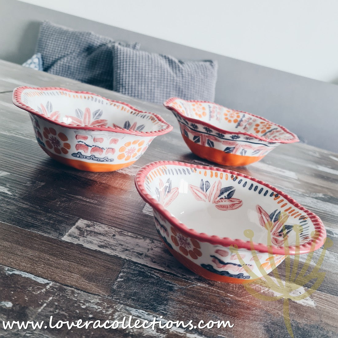 Afrocentric Orange Dinnerware Set - Elegant Ceramic Plates & Bowls for African-Themed Dining - Perfect for Family Dinners, Cultural Events & Restaurant Decor