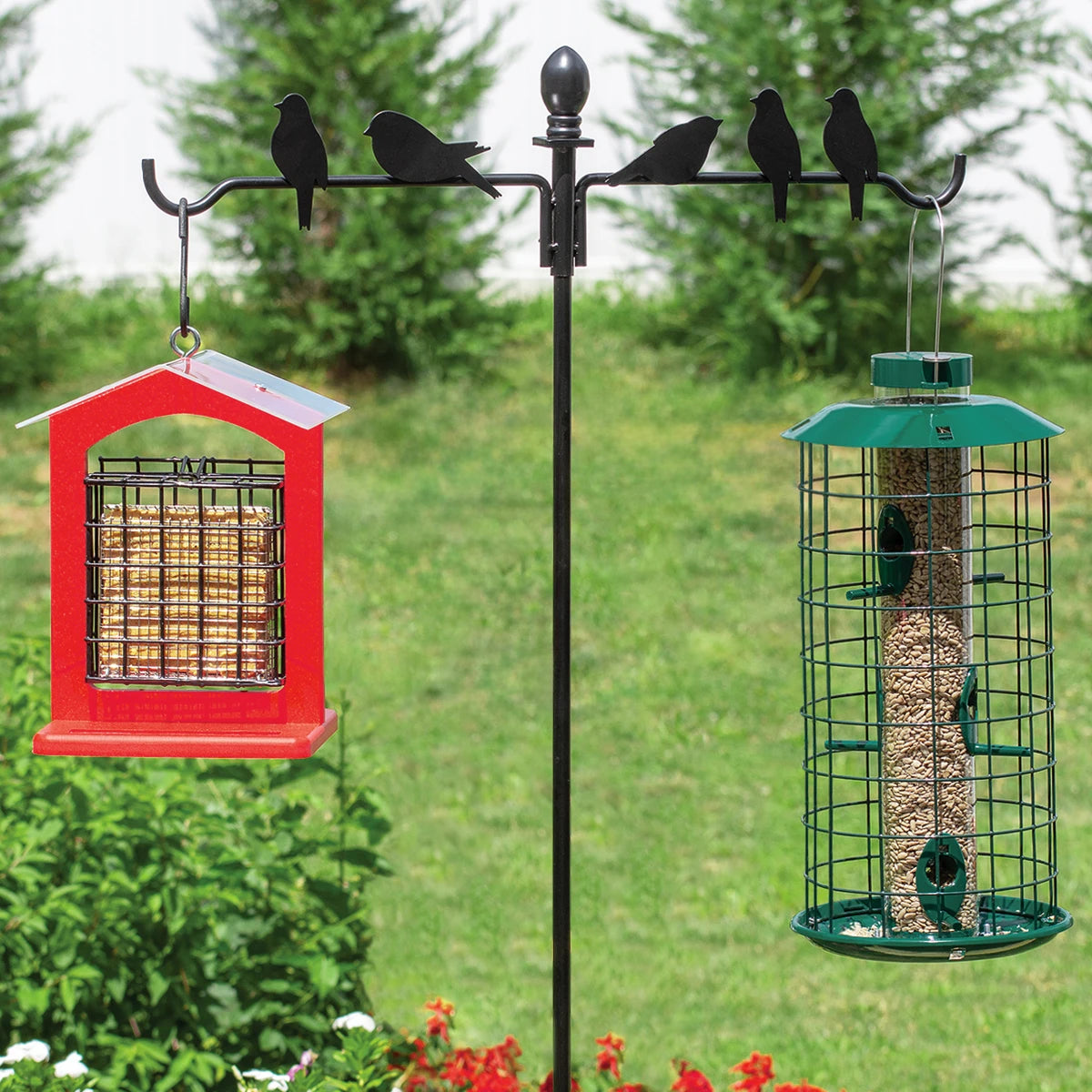 Sturdy Perching Birds Clamp-On Deck Hook for Outdoor Decor - Perfect for Hanging Plants, Lanterns & Bird Feeders on Railings & Fences
