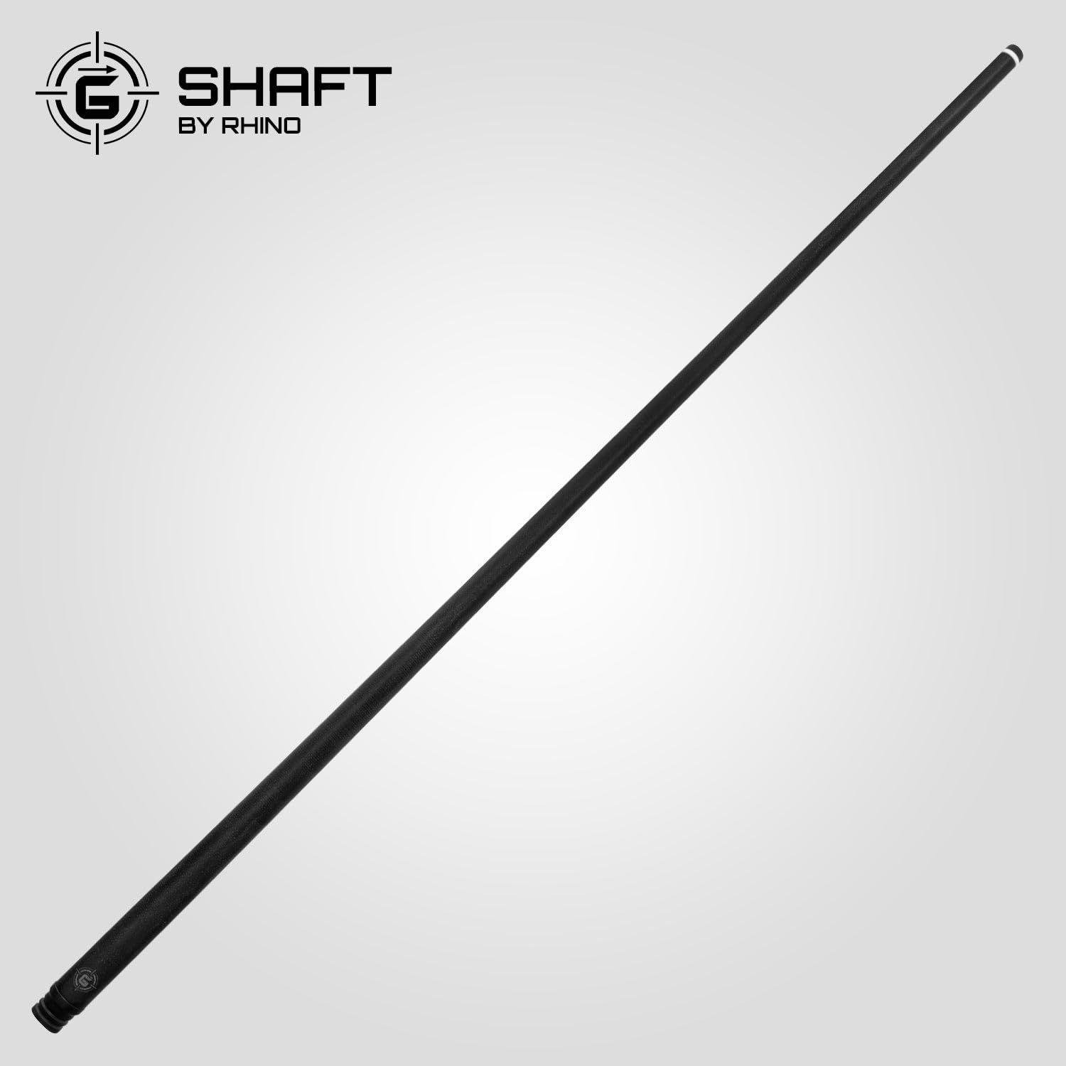 RHINO G-L Pool Cue - Professional Billiard Stick with Glass Fiber Shaft (12.5mm Tip, Thin Conical Taper) - Wrapless Design, 3/8-8 Joint - Available in Black, Blue, Gray, Orange, Mint, Silver, White - Perfect for Competitive Play & Home Pool Tables