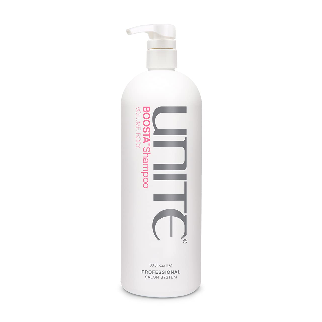 UNITE Hair BOOSTA Volumizing Shampoo for Fine & Thin Hair - 33.8 fl. Oz (1 Liter) - Sulfate Free & Paraben Free - Adds Volume & Thickness - Perfect for Daily Use at Home or Salon