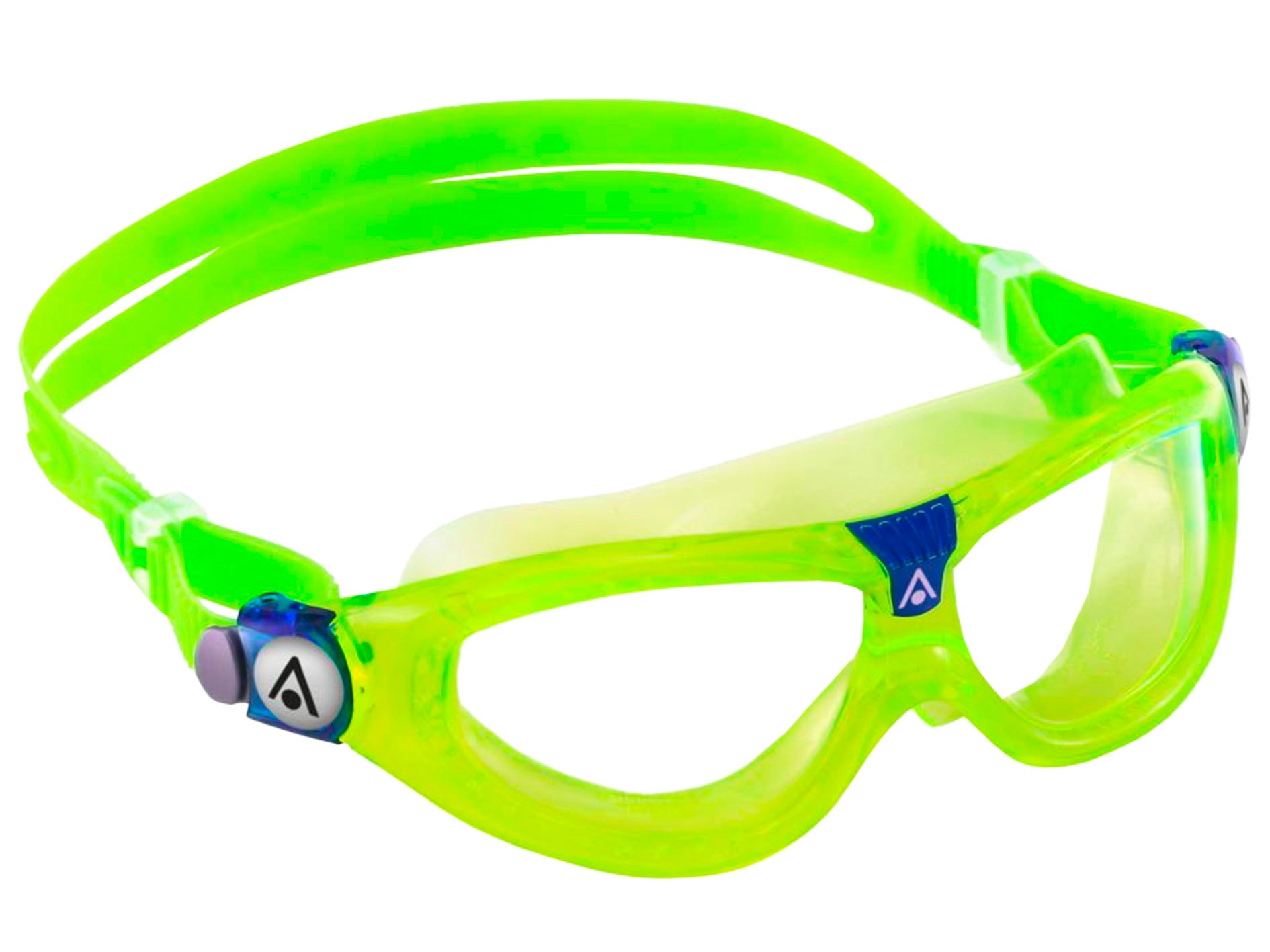 Aqua Sphere Junior Seal Kid 2 Bright Green Swimming Goggles for Kids - Comfortable & Anti-Fog Swim Gear for Pool, Beach & Water Sports