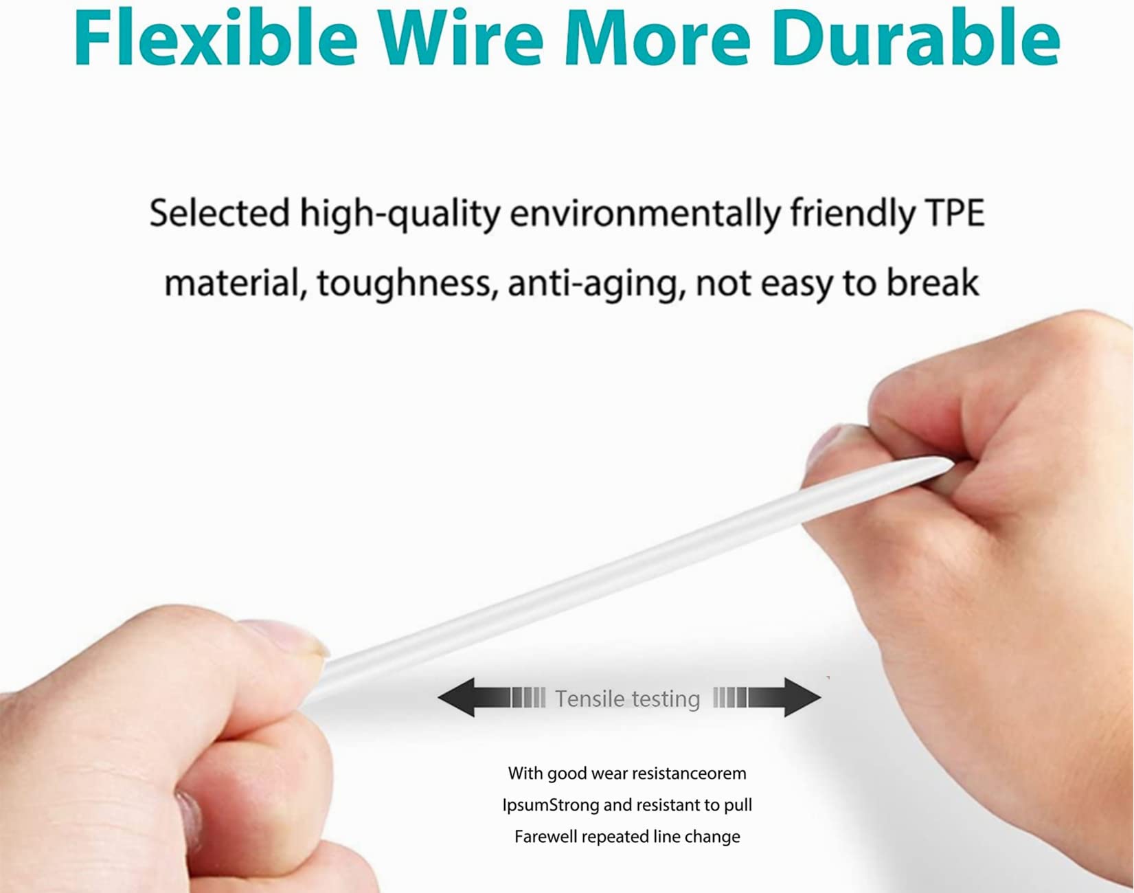 5ft White Micro USB Charger Cable - Fast Charging & Durable Cord for Boom Swimmer, Smartphones, Tablets, Power Banks & More - Perfect for Home, Office & Travel Use