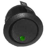 High Quality 12V Green LED Rocker Switch - ON/OFF Power Control for Marine, Automotive, and Industrial Equipment - Durable & Waterproof Design