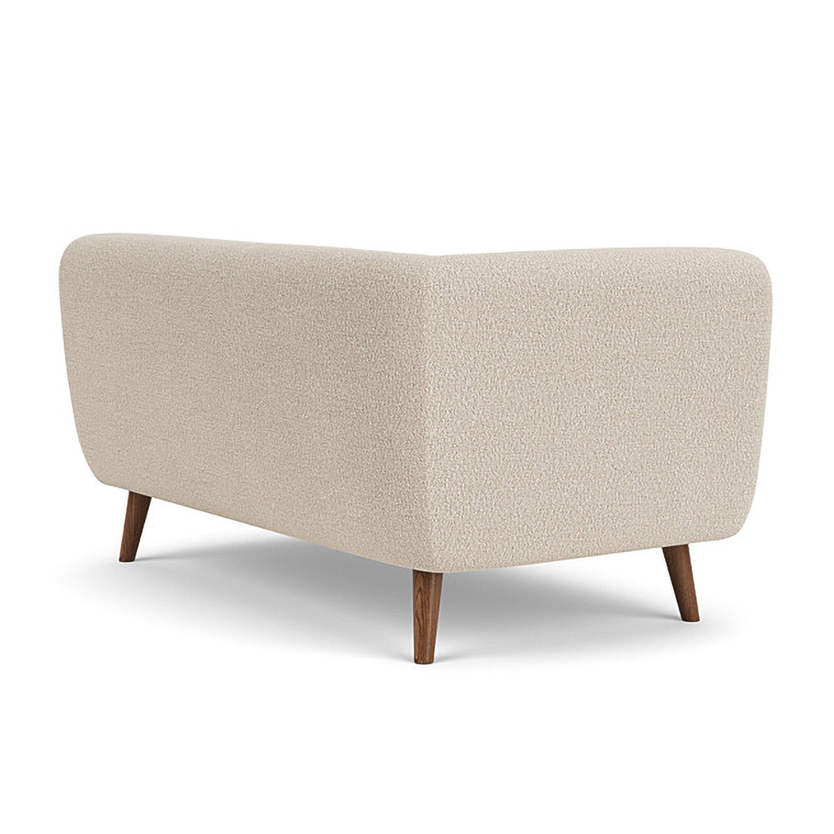 Alfred Boucle Left 2 Seater Modular Sofa - Modern Sectional Couch for Living Room, Small Space & Apartment - Soft Fabric Upholstery with Reversible Design