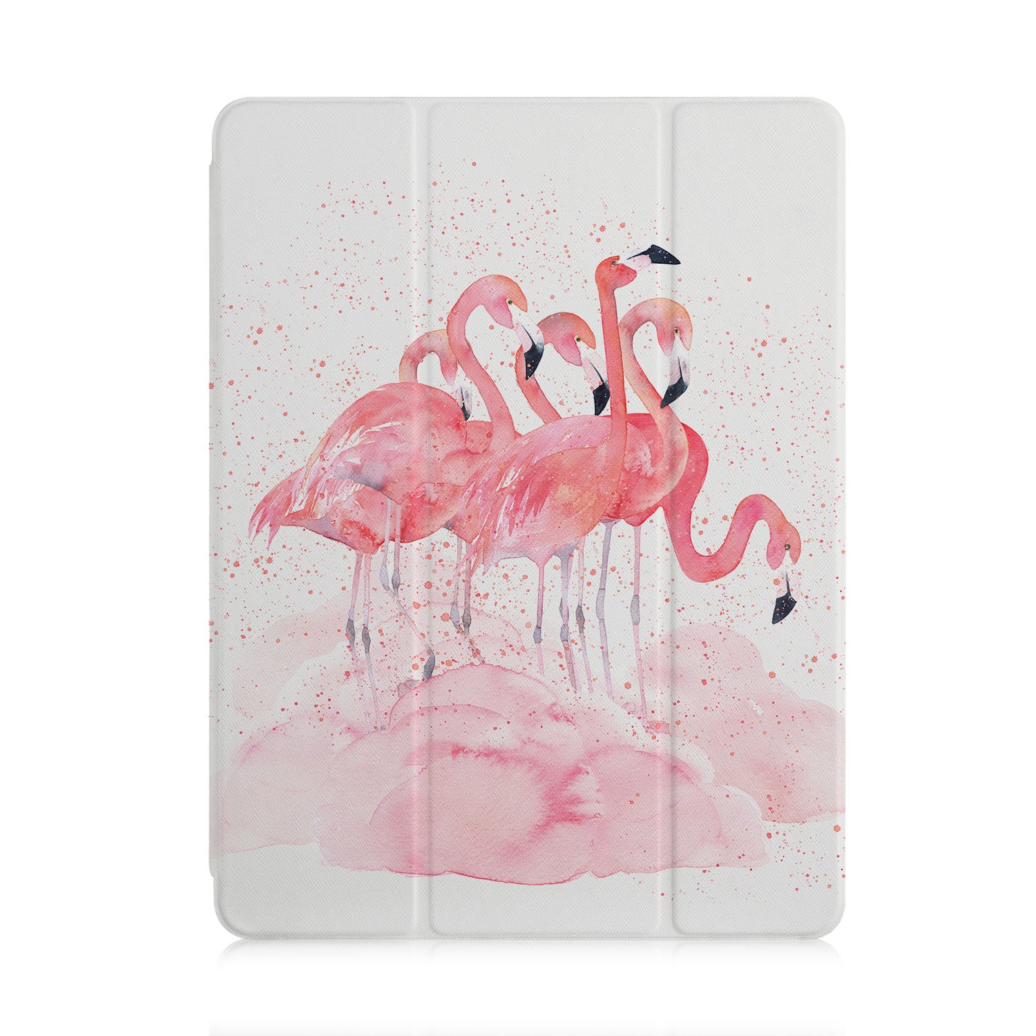 Premium iPad Trifold Case with Flamingo Design - Slim Protective Cover for iPad 6/7/8/9/10, Auto Sleep/Wake - Perfect for Work, Travel & School